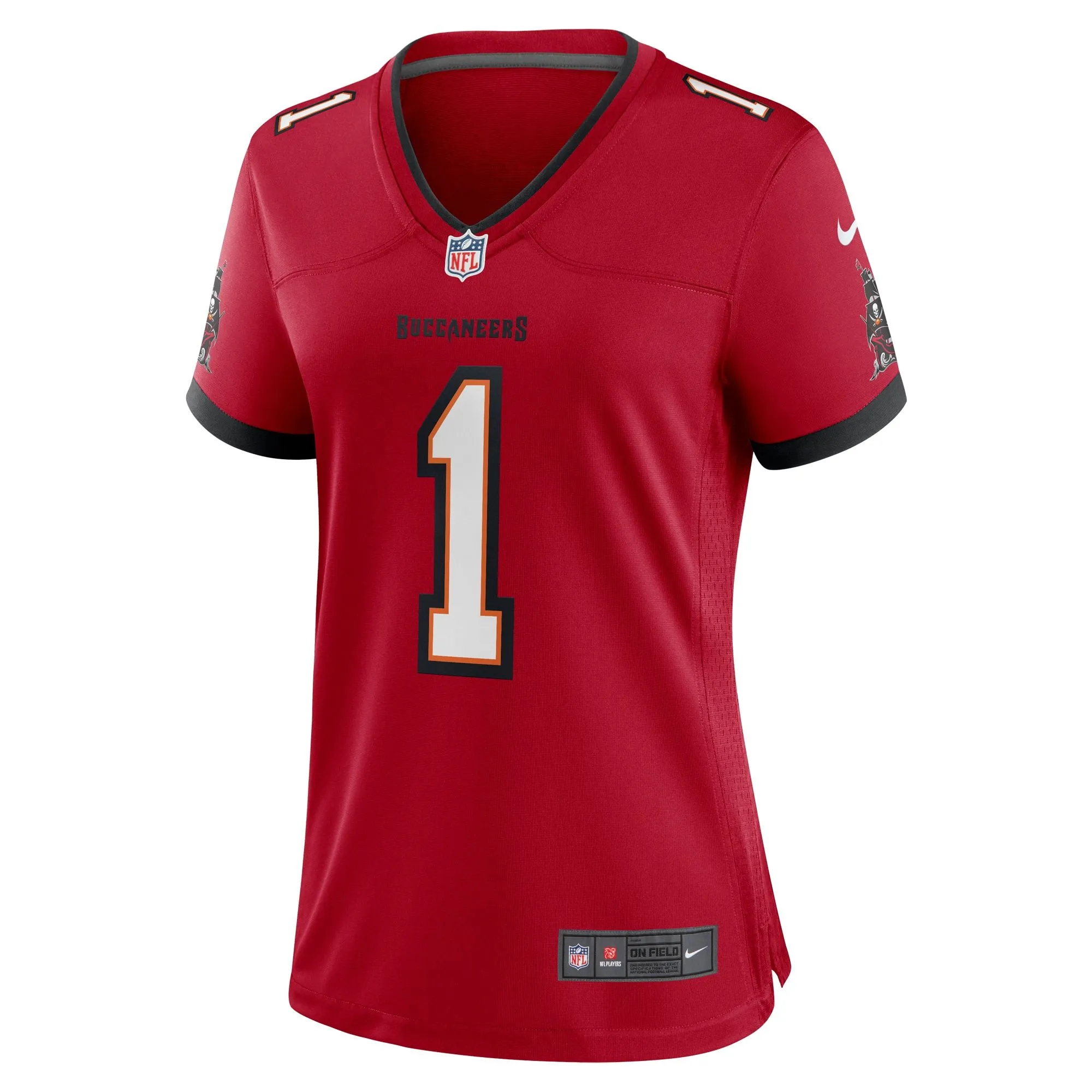 Number 1 Mom Tampa Bay Buccaneers  Women's Game Jersey - Red