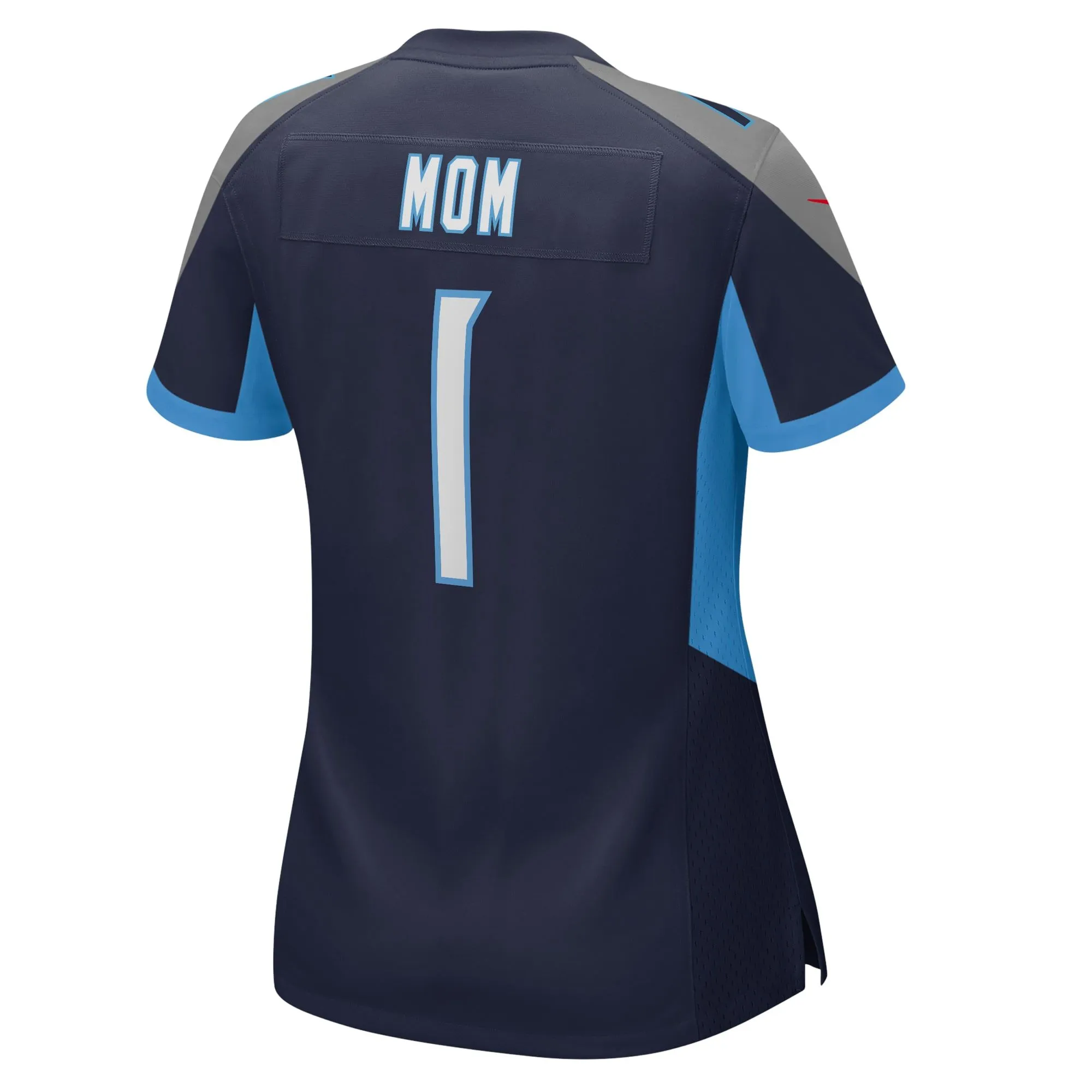 Number 1 Mom Tennessee Titans  Women's Game Jersey - Navy