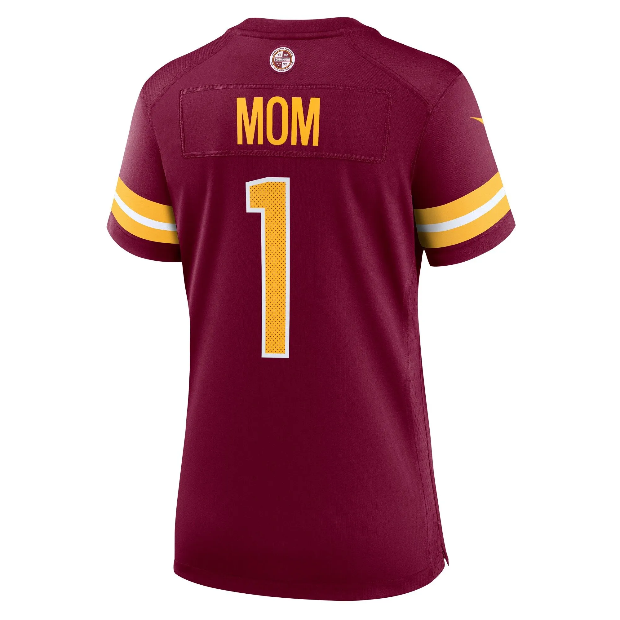 Number 1 Mom Washington Commanders  Women's Game Jersey - Burgundy