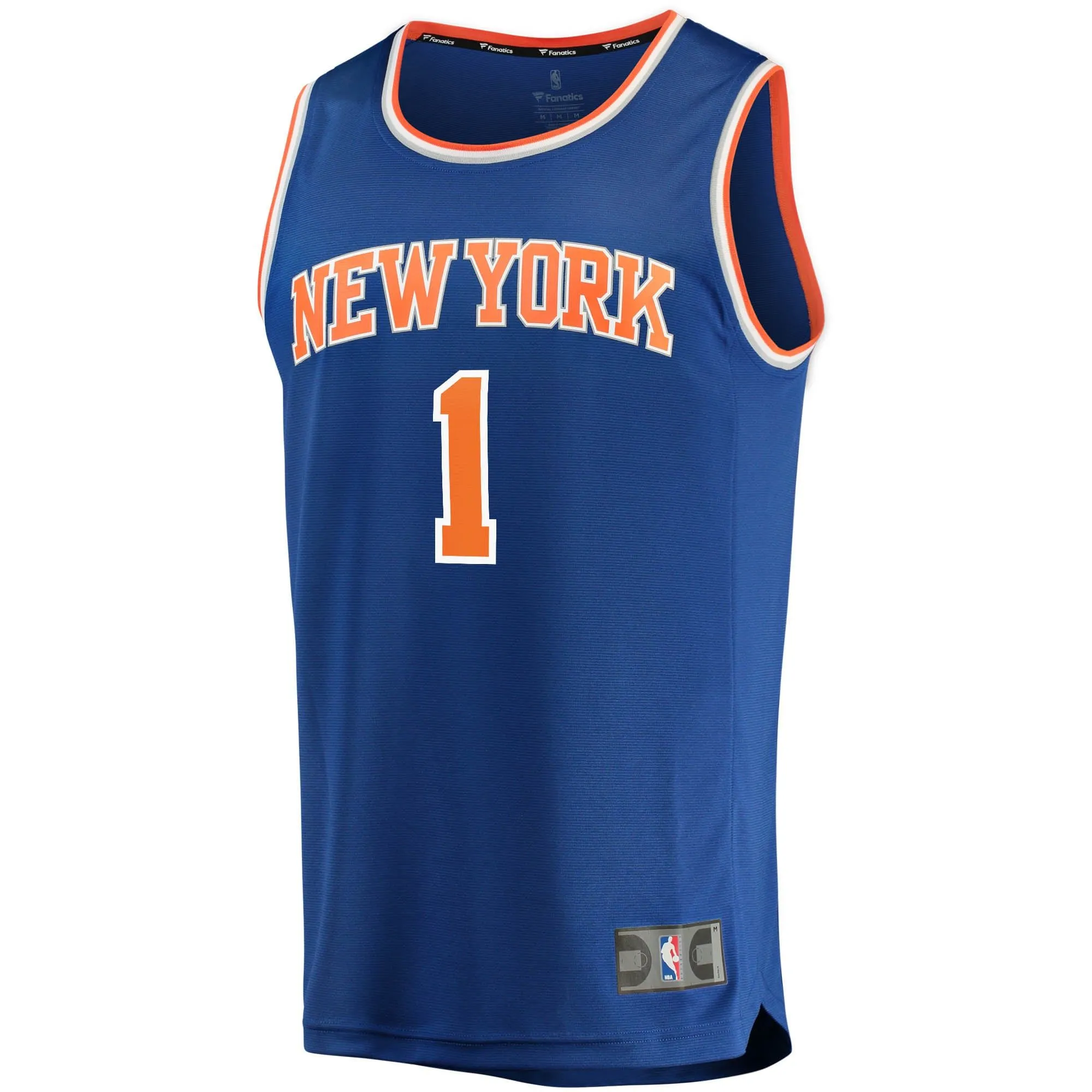 Obi Toppin New York Knicks Fanatics Branded Fast Break Replica Jersey - Icon Edition - Blue