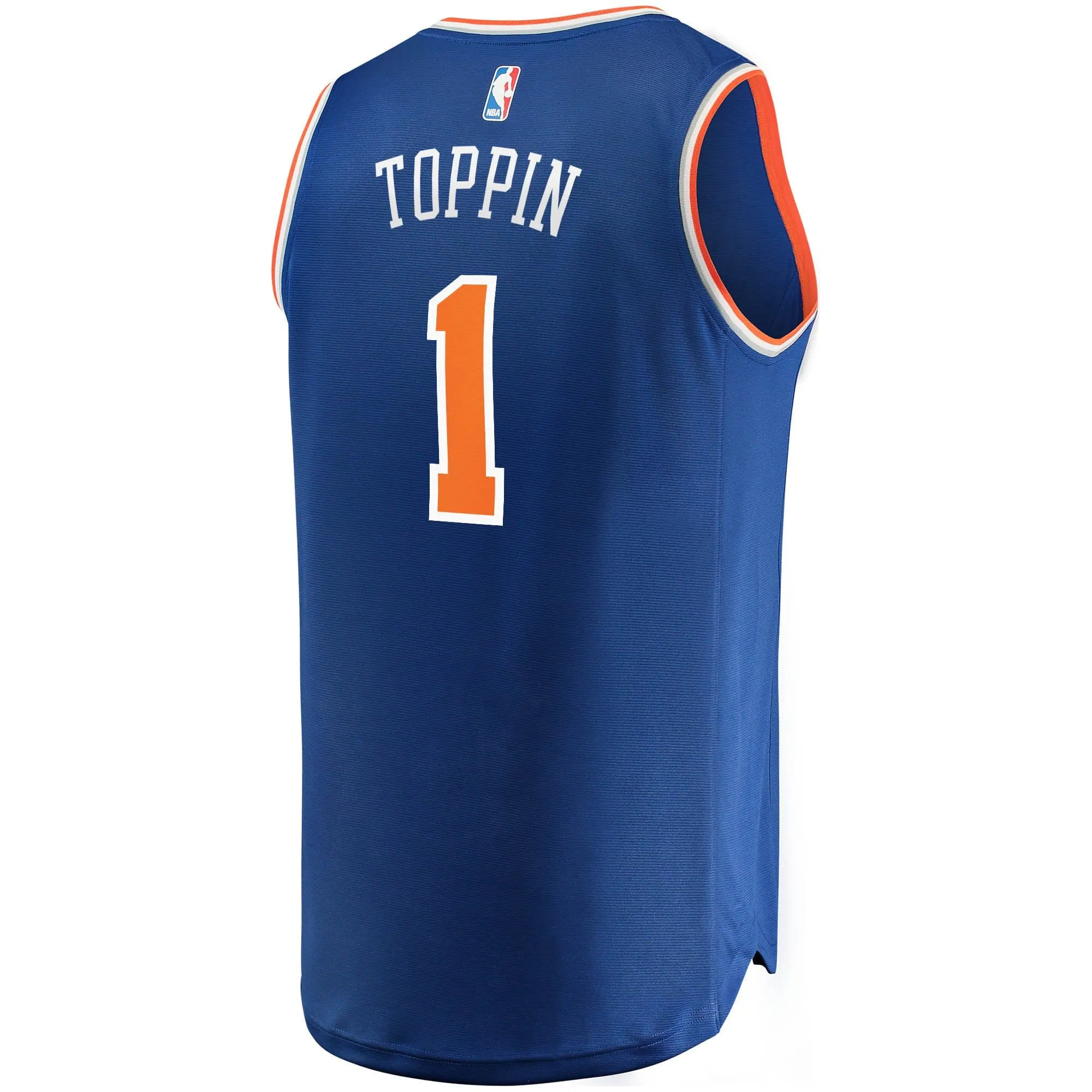 Obi Toppin New York Knicks Fanatics Branded Fast Break Replica Jersey - Icon Edition - Blue