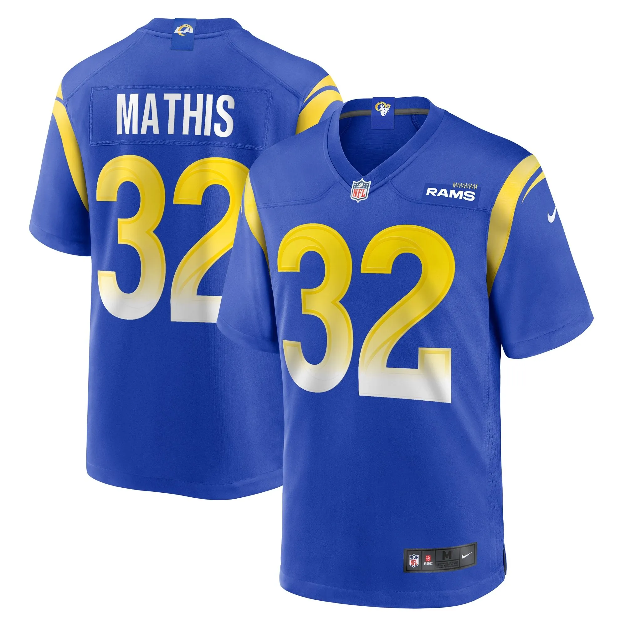 Ochaun Mathis Los Angeles Rams  Home Game Jersey - Royal