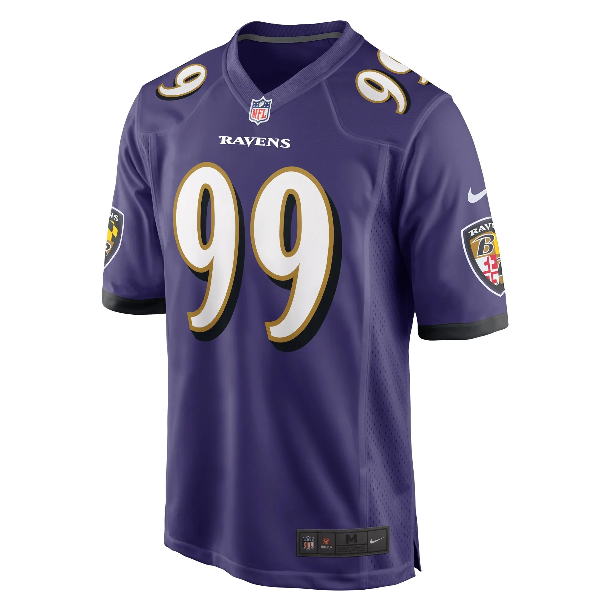 Odafe Oweh Baltimore Ravens  Game Jersey - Purple