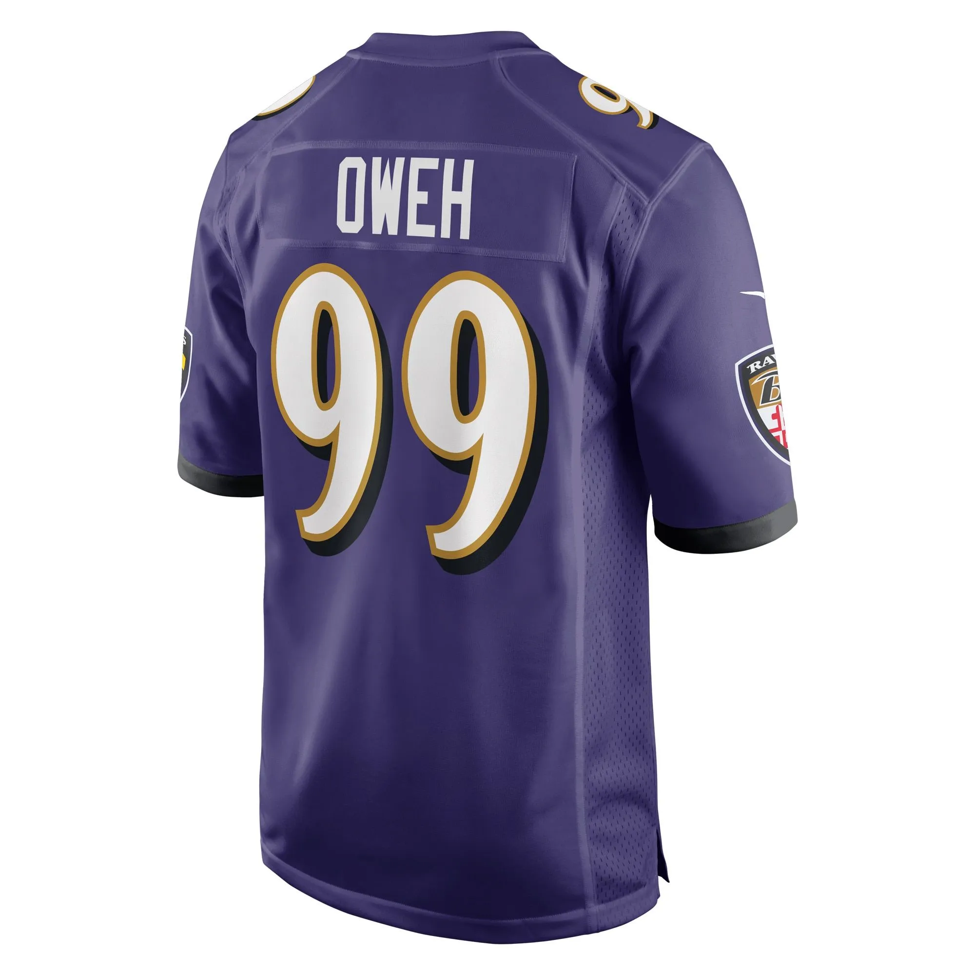 Odafe Oweh Baltimore Ravens  Game Jersey - Purple