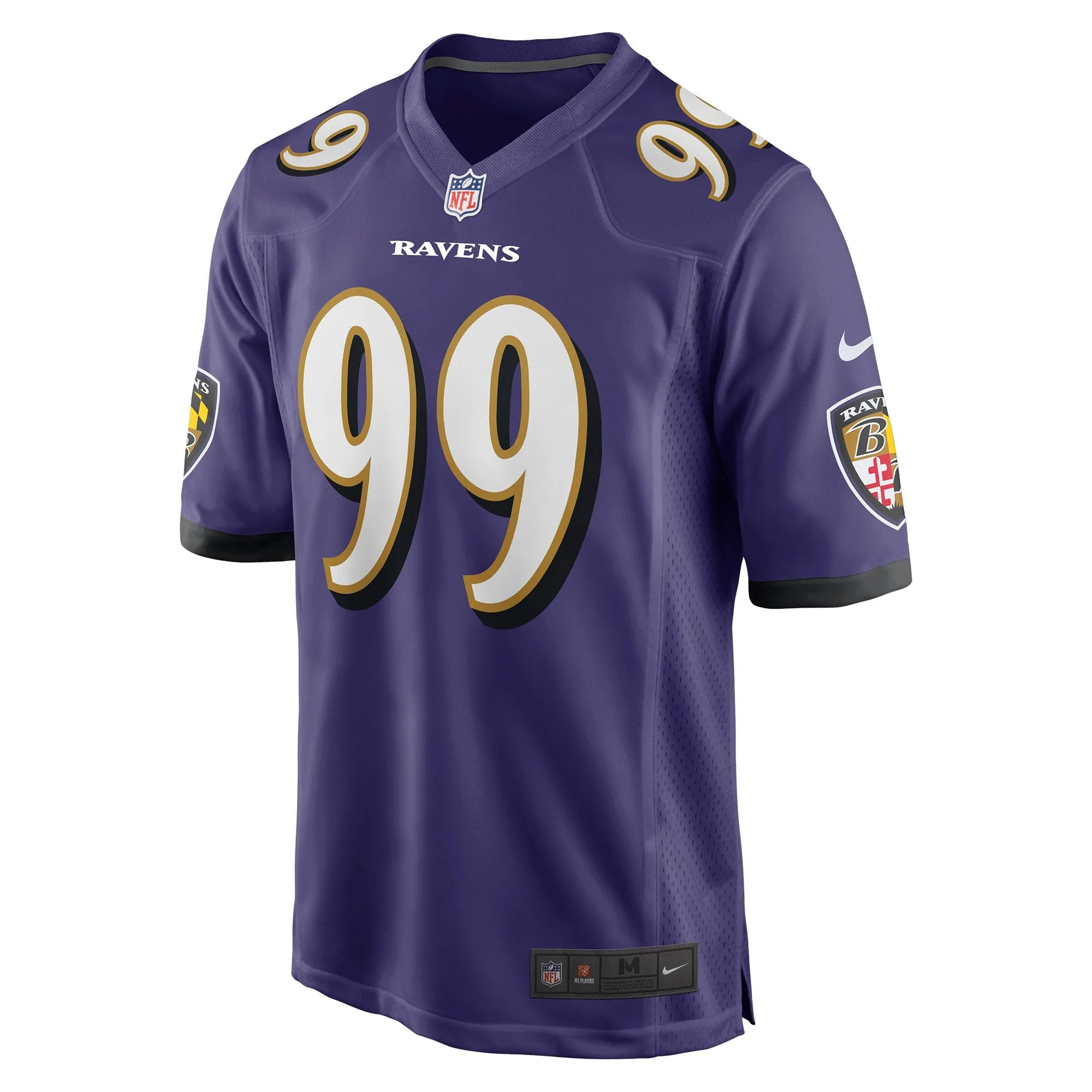 Odafe Oweh Baltimore Ravens  Game Player Jersey - Purple