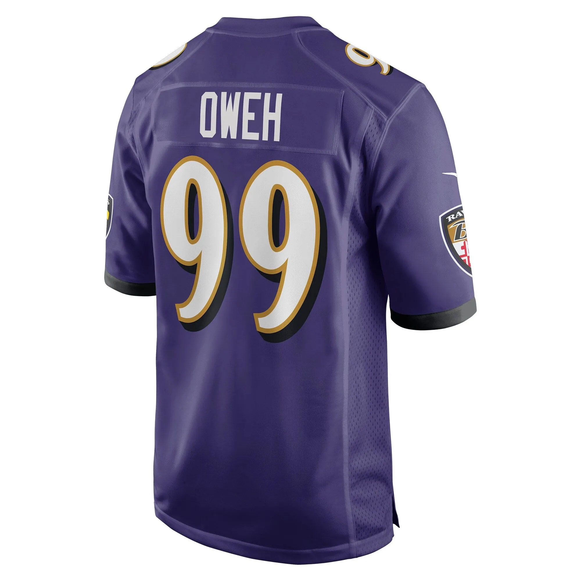 Odafe Oweh Baltimore Ravens  Game Player Jersey - Purple