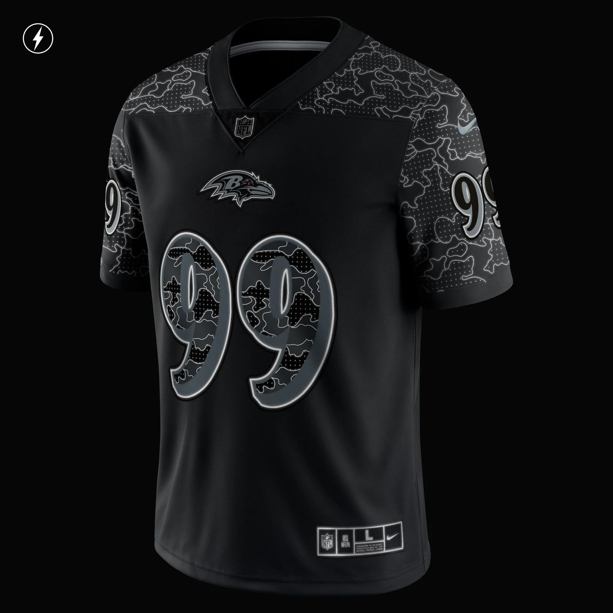 Odafe Oweh Baltimore Ravens  RFLCTV Limited Jersey - Black