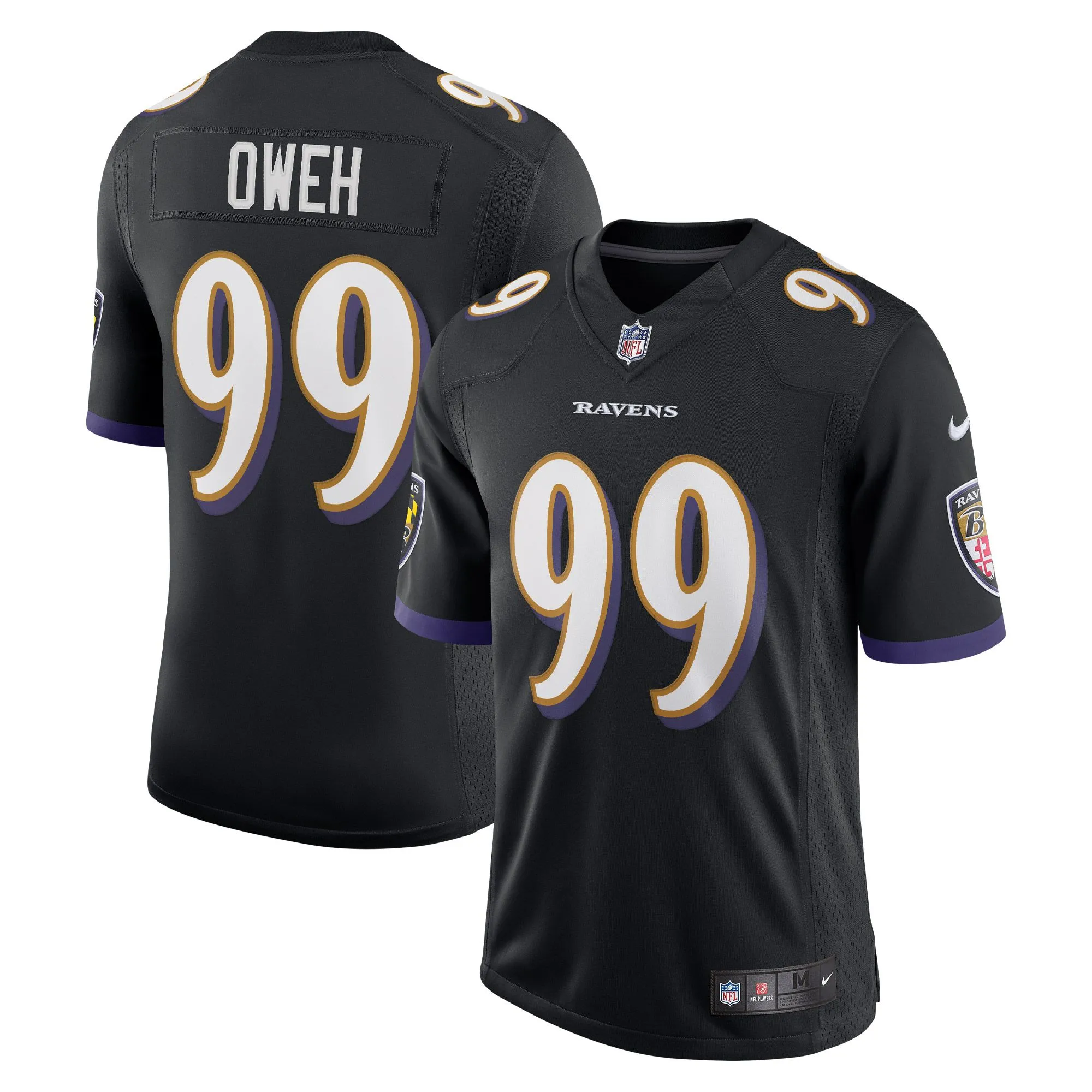 Odafe Oweh Baltimore Ravens  Vapor Limited Jersey - Black