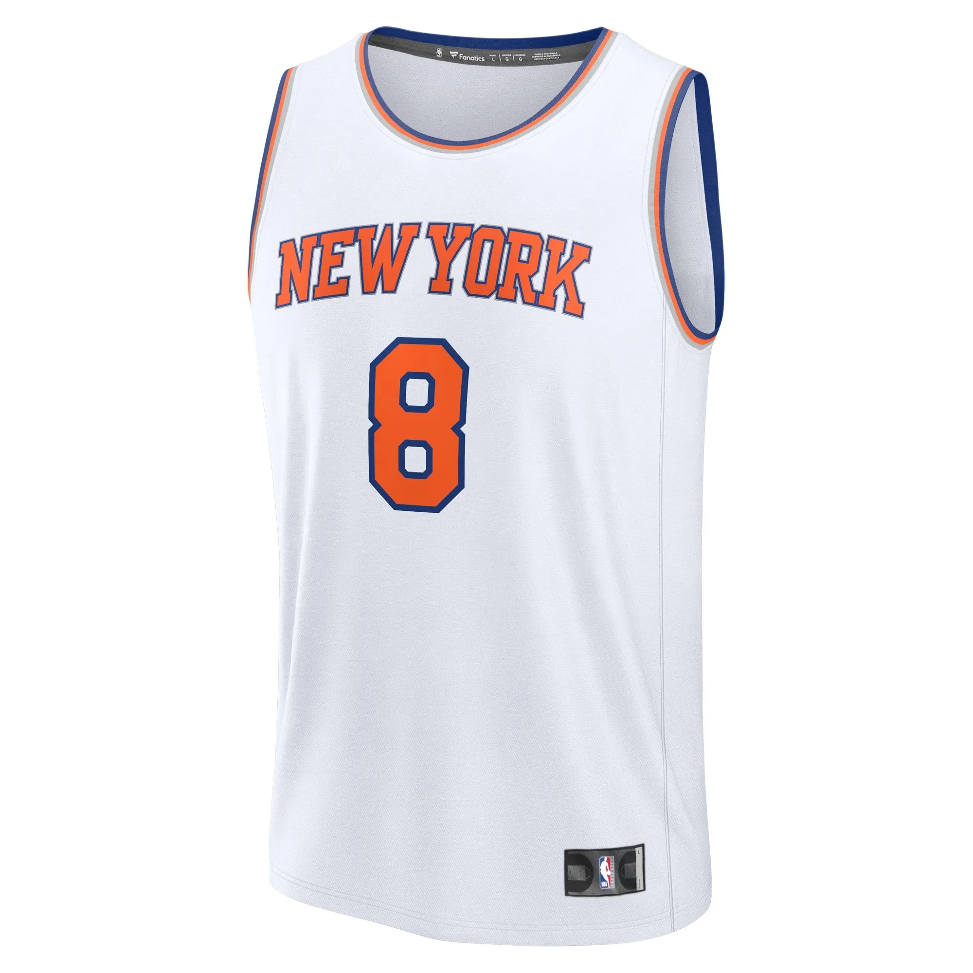 OG Anunoby New York Knicks Fanatics Branded Fast Break Player Jersey - Association Edition - White