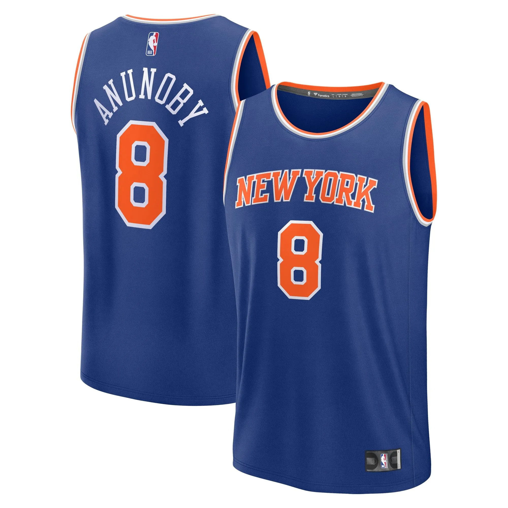 OG Anunoby New York Knicks Fanatics Branded Youth Fast Break Player Jersey - Icon Edition - Royal