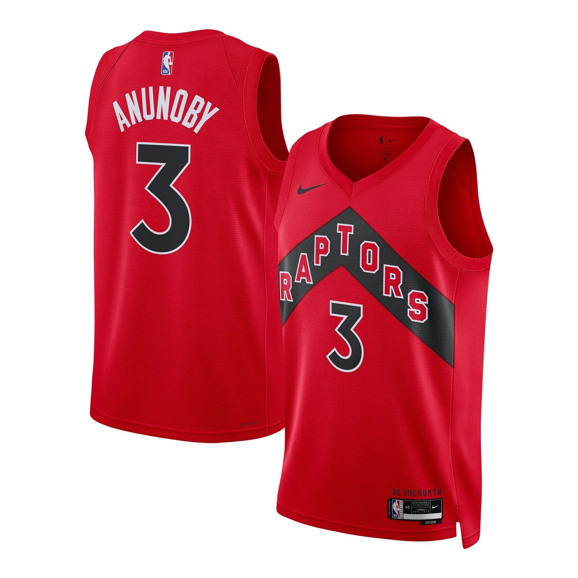 OG Anunoby Toronto Raptors  Unisex Swingman Jersey - Icon Edition - Red