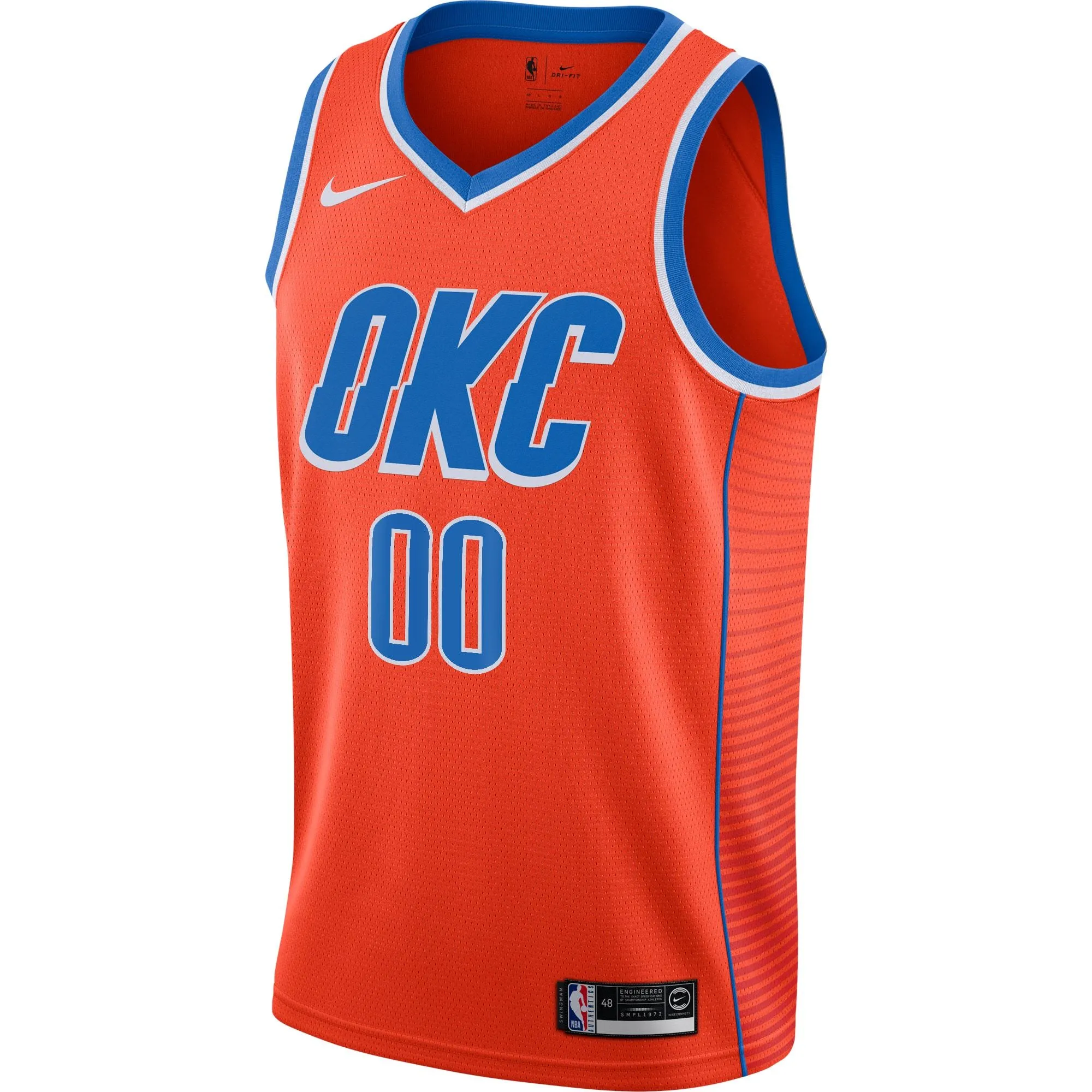 Oklahoma City Thunder Jordan Brand Swingman Custom Jersey - Statement Edition - Orange