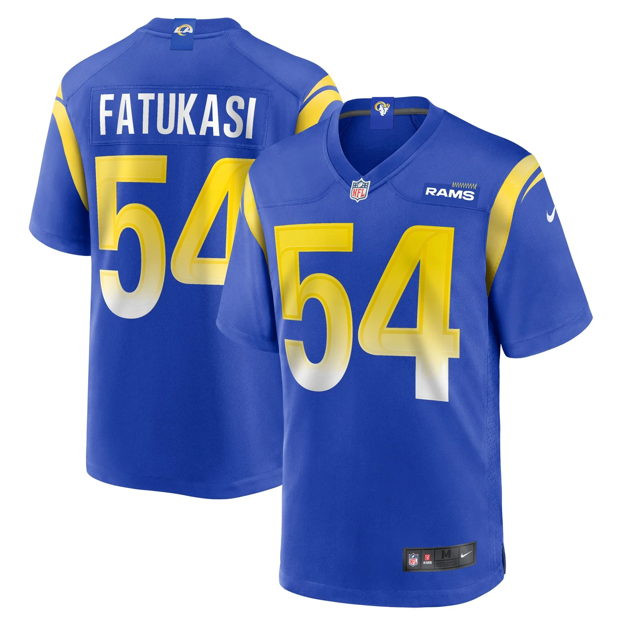 Olakunle Fatukasi Los Angeles Rams   Game Jersey -  Royal