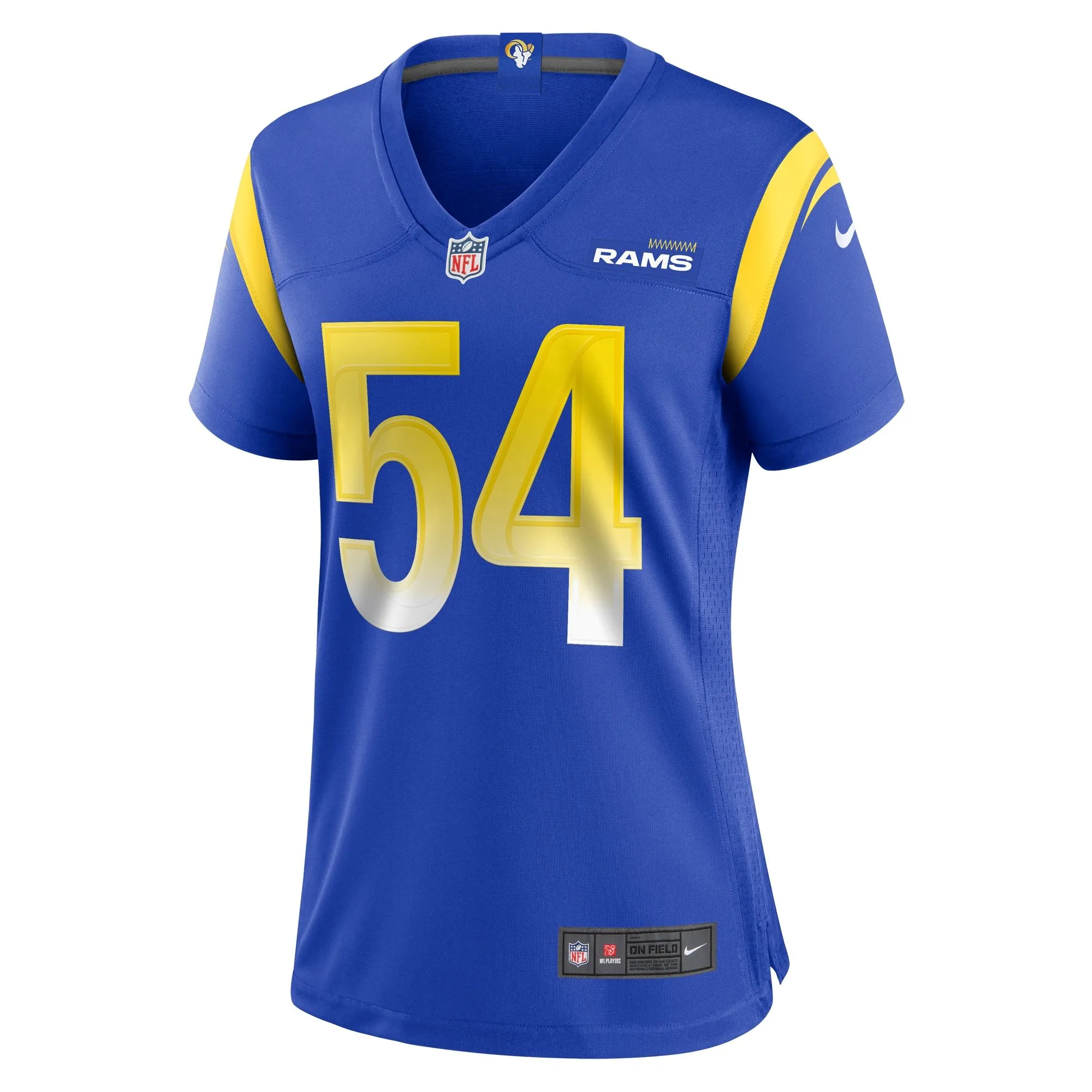 Olakunle Fatukasi Los Angeles Rams  Women's  Game Jersey -  Royal