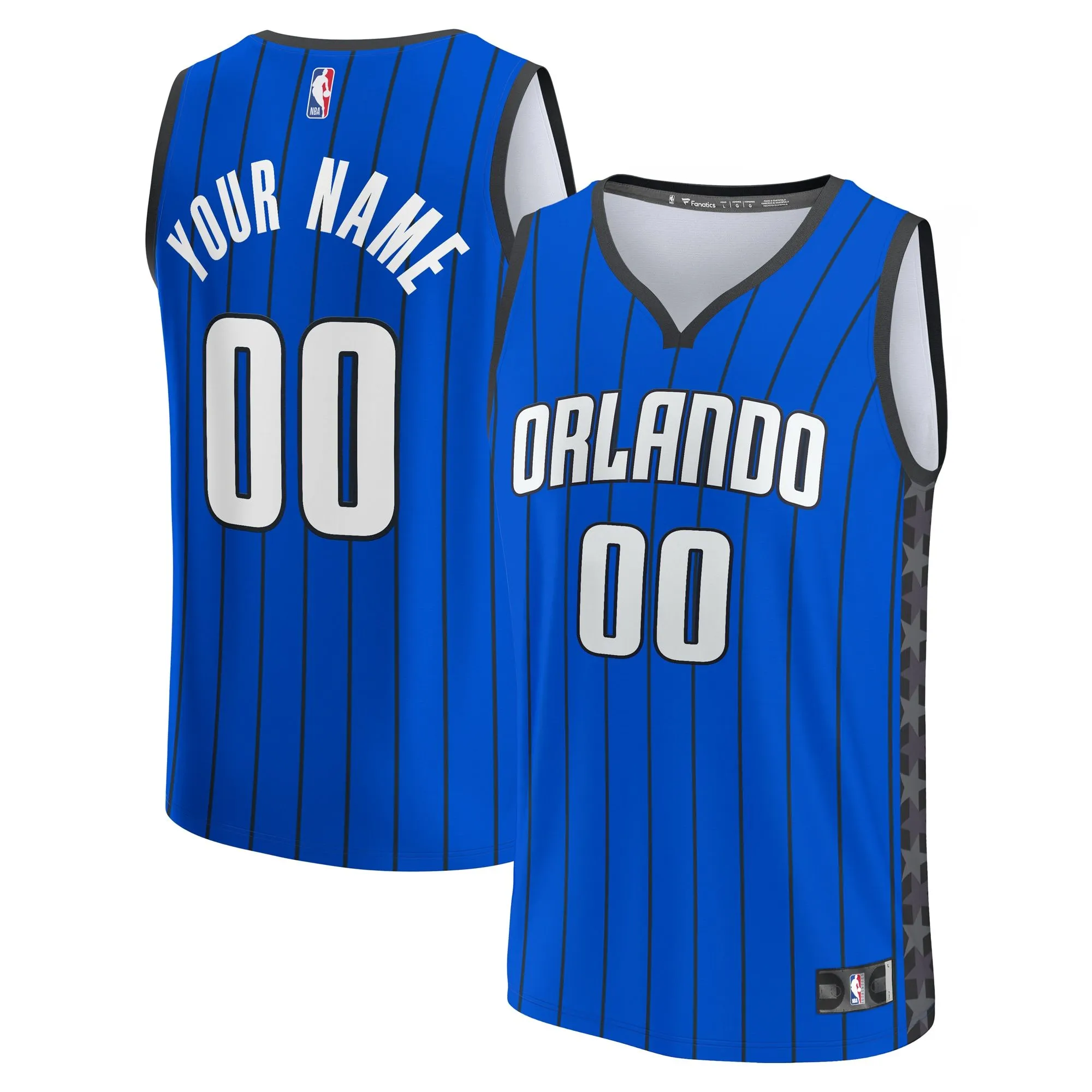 Orlando Magic Fanatics Branded Fast Break Custom Jersey - Blue - Statement Edition