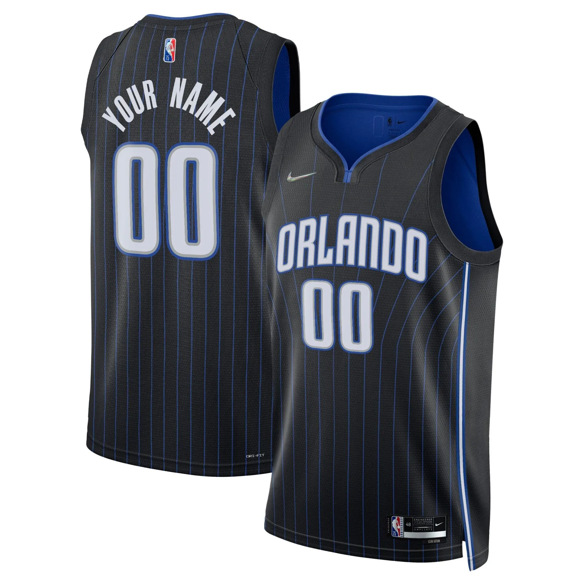 Orlando Magic  2021/22 Diamond Swingman Custom Jersey - Icon Edition - Black