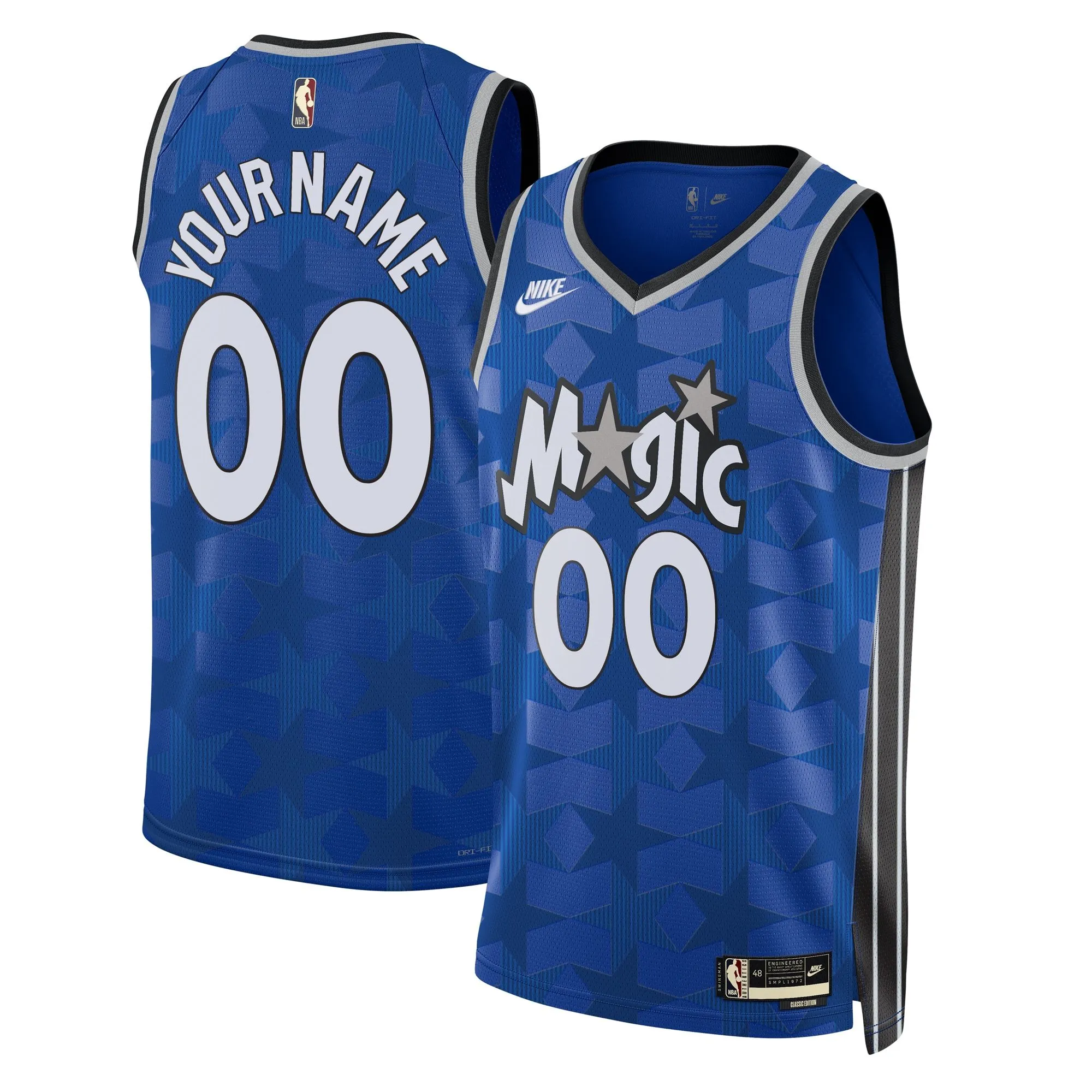 Orlando Magic  Unisex 2023/24 Swingman Custom Jersey Classic Edition - Blue