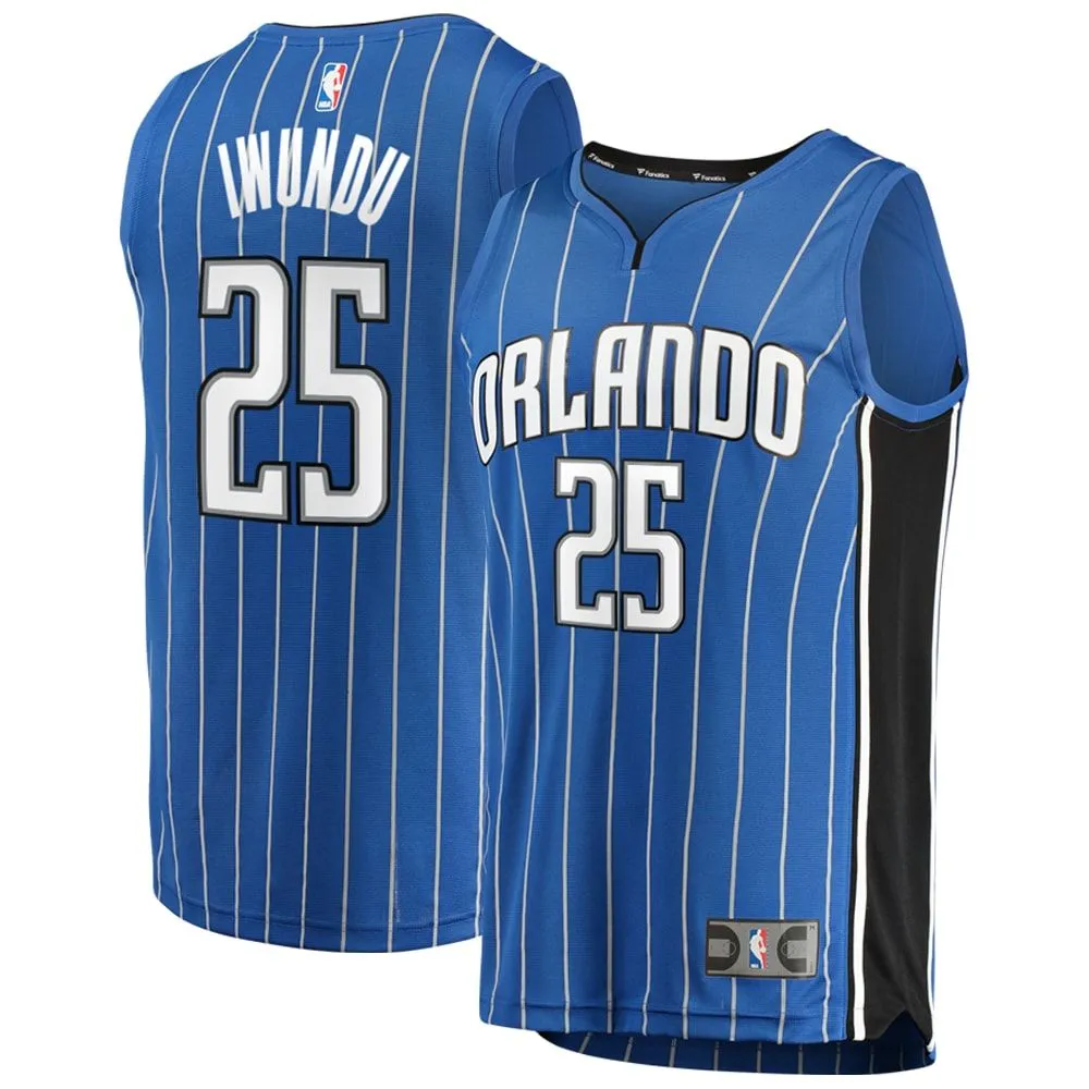 Orlando Magic Wesley Iwundu Fanatics Branded Youth Fast Break Player Jersey - Icon Edition - Blue