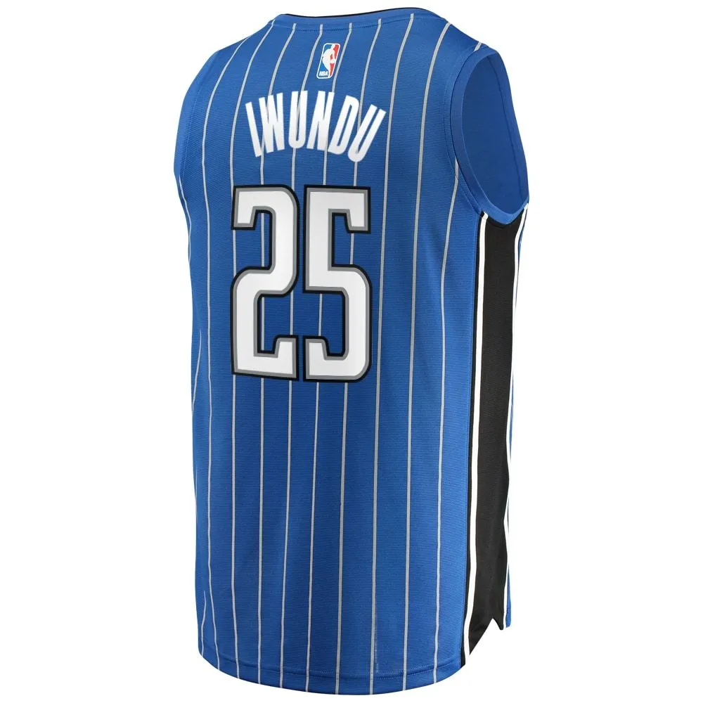 Orlando Magic Wesley Iwundu Fanatics Branded Youth Fast Break Player Jersey - Icon Edition - Blue