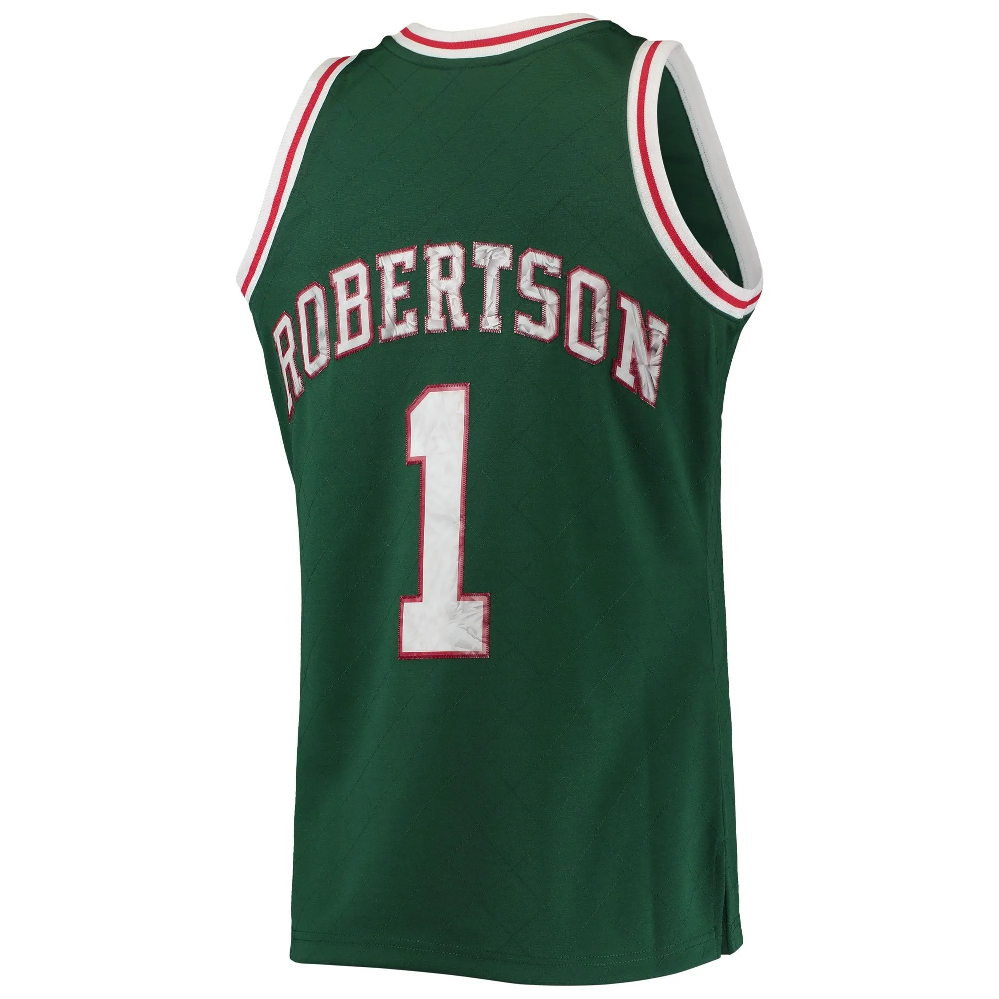 Oscar Robertson Milwaukee Bucks Mitchell & Ness 1996/97 Hardwood Classics NBA 75th Anniversary Diamond Swingman Jersey - Green