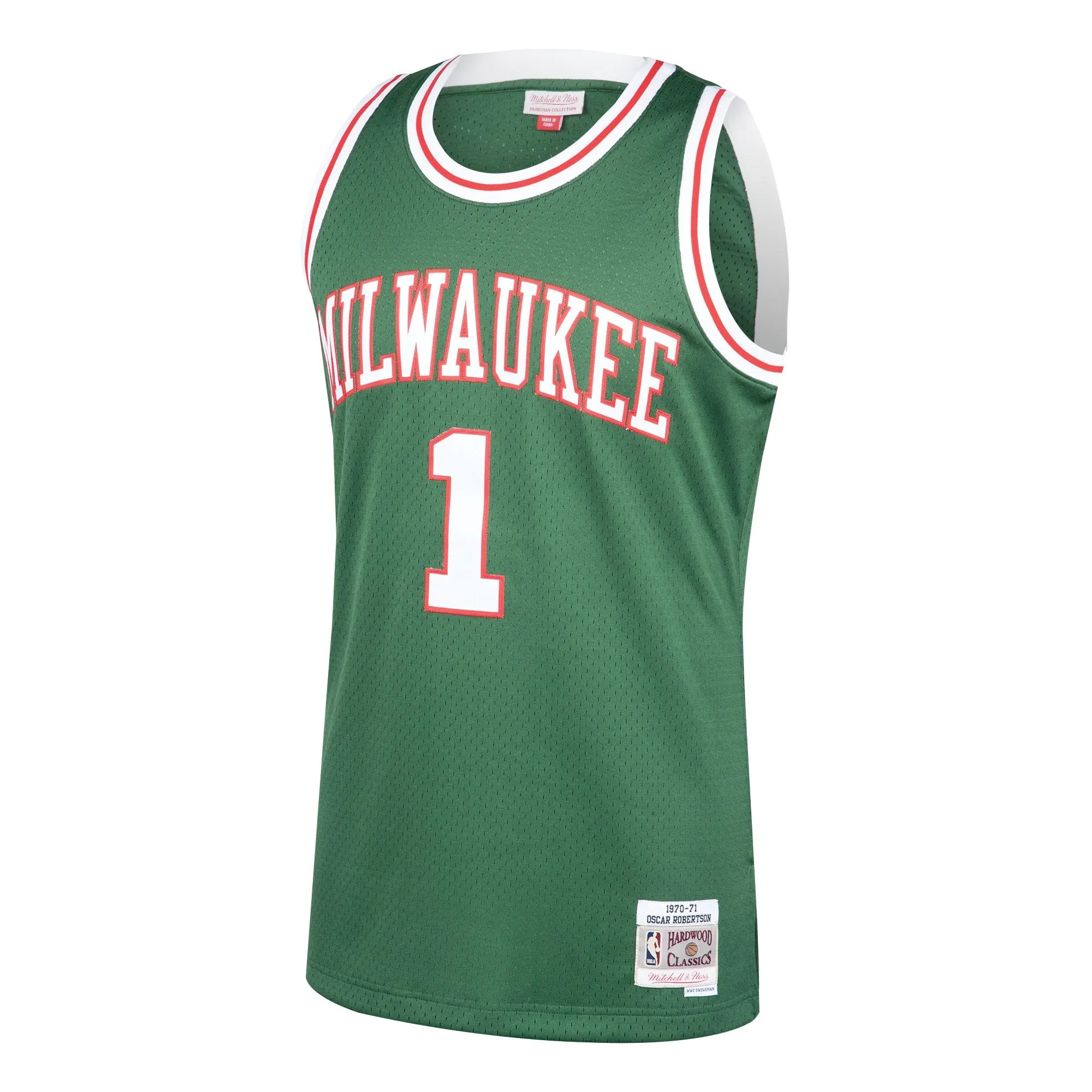 Oscar Robertson Milwaukee Bucks Mitchell & Ness 2001/02 Hardwood Classics Swingman Jersey - Green