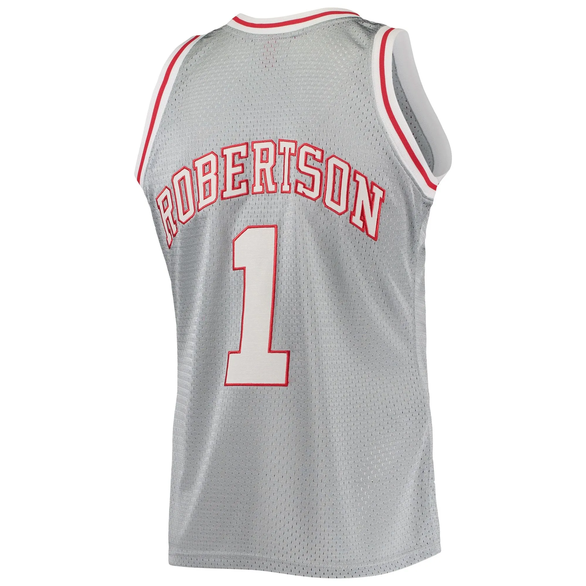 Oscar Robertson Milwaukee Bucks Mitchell & Ness 75th Anniversary 1971/72 Hardwood Classics Swingman Jersey - Silver