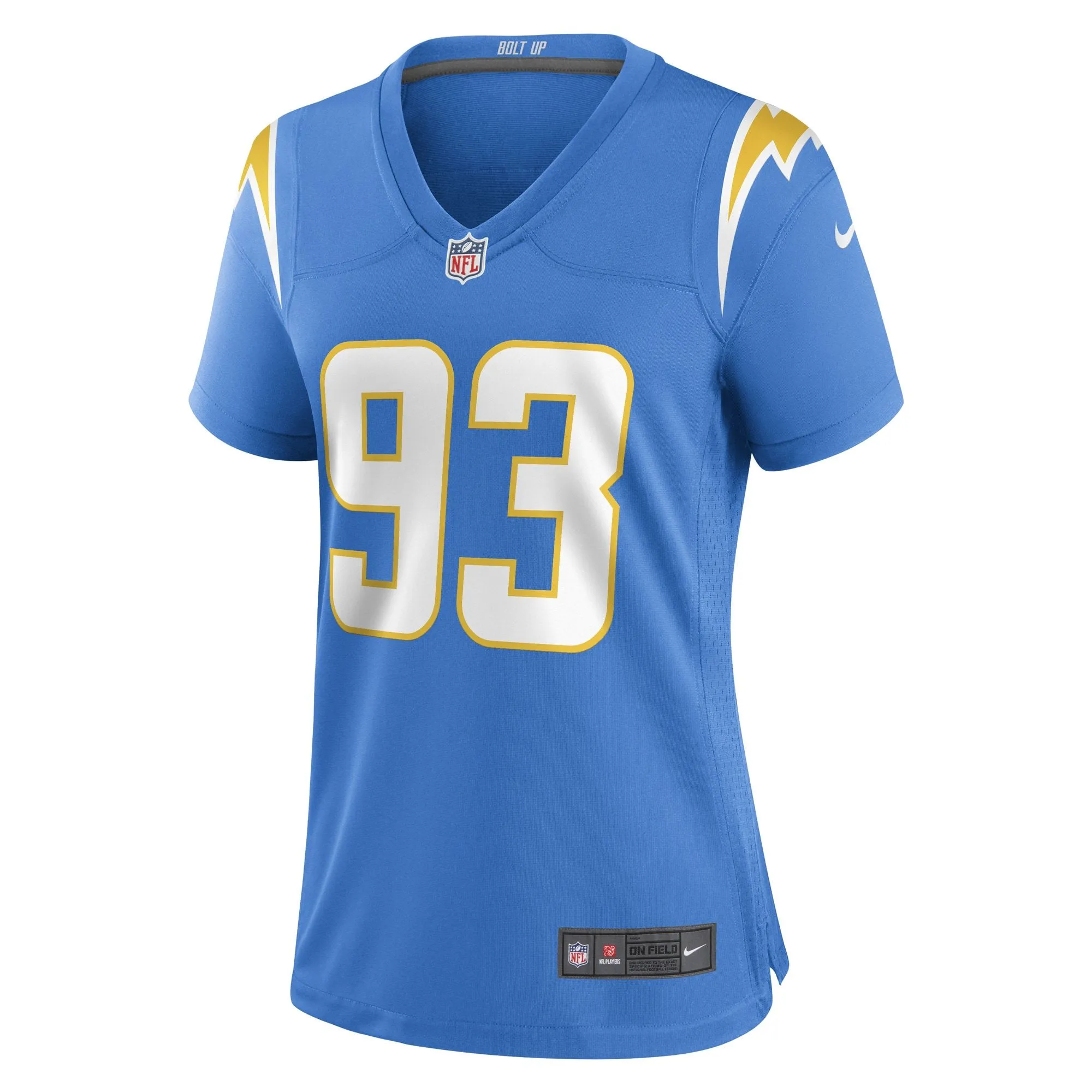 Otito Ogbonnia Los Angeles Chargers  Women's Game Player Jersey - Powder Blue