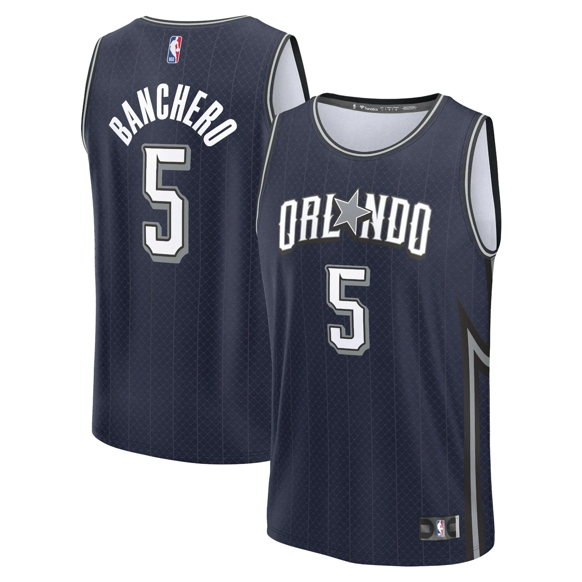 Paolo Banchero Orlando Magic Fanatics Branded Fast Break Jersey - Navy - City Edition