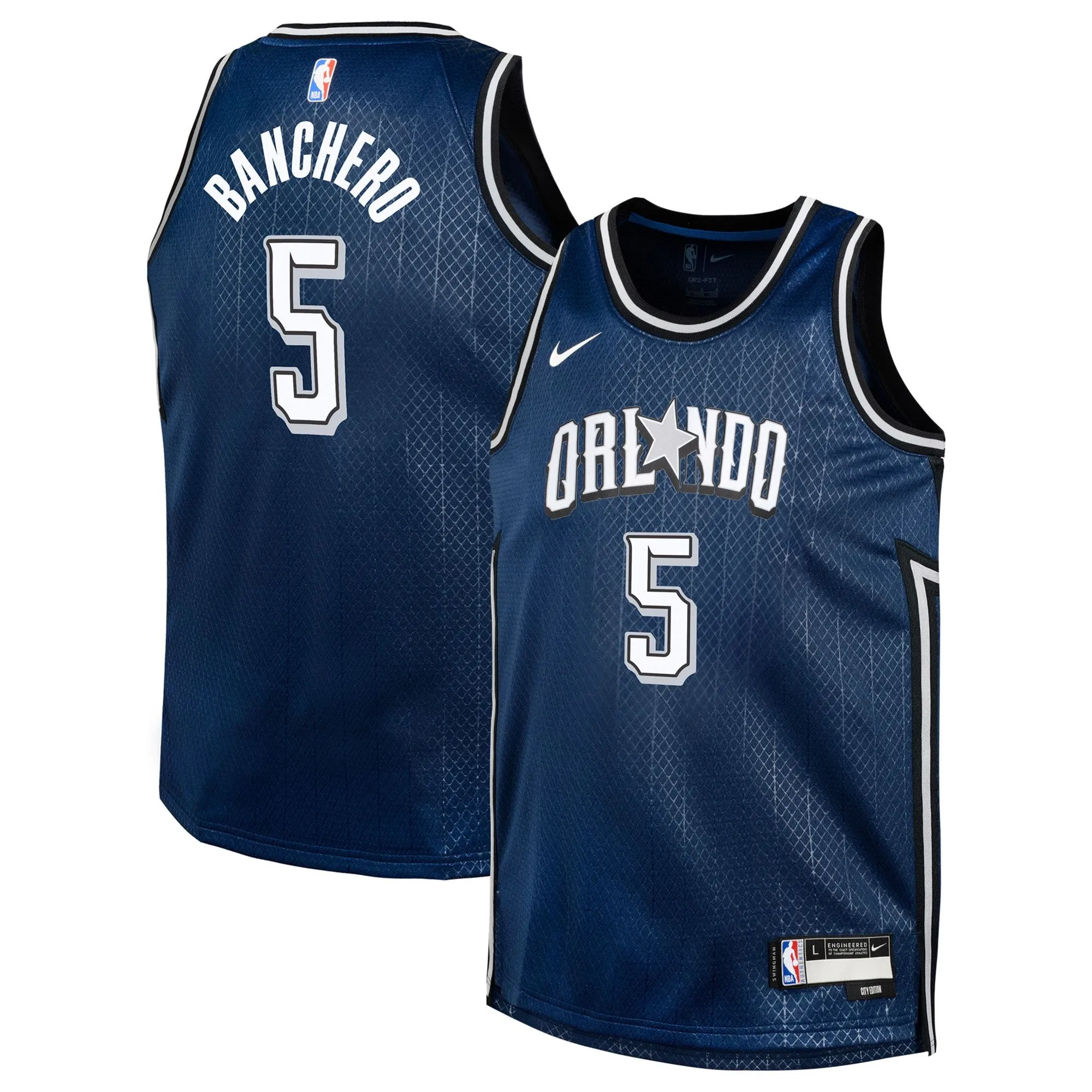 Paolo Banchero Orlando Magic  Youth  Swingman Replica Jersey - City Edition - Navy