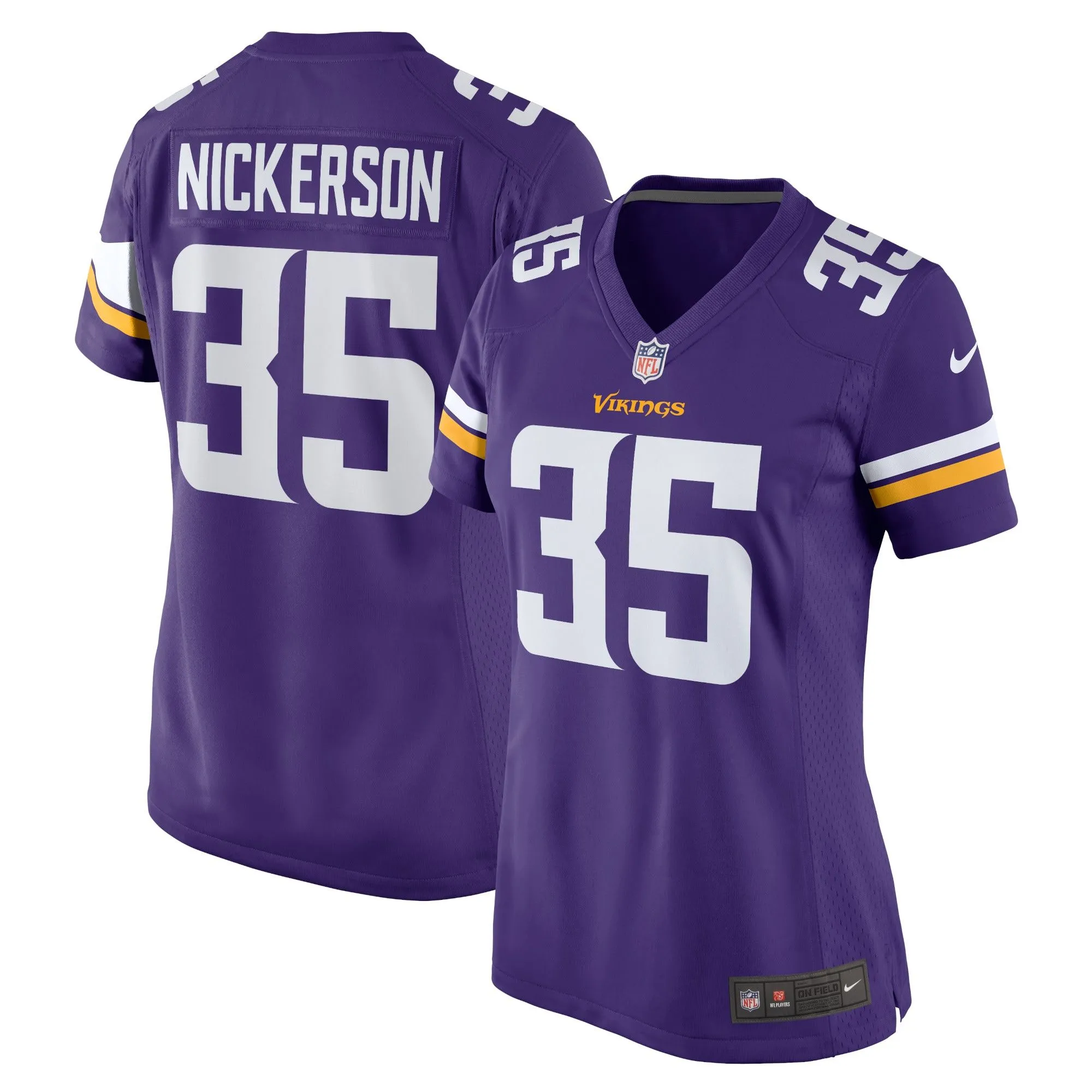 Parry Nickerson Minnesota Vikings  Women's Home Game Player Jersey - Purple