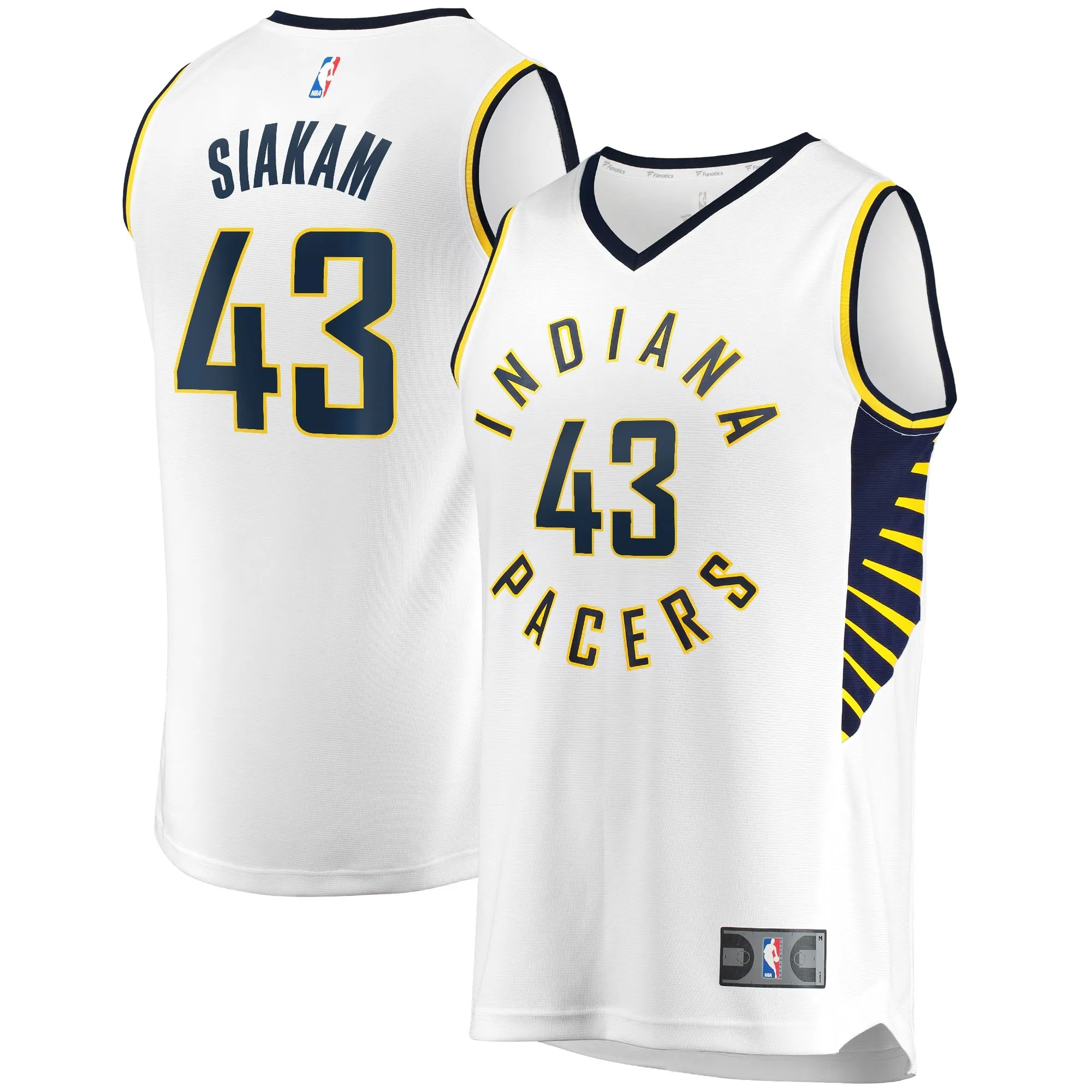 Pascal Siakam Indiana Pacers Fanatics Branded Fast Break Player Jersey - Association Edition - White