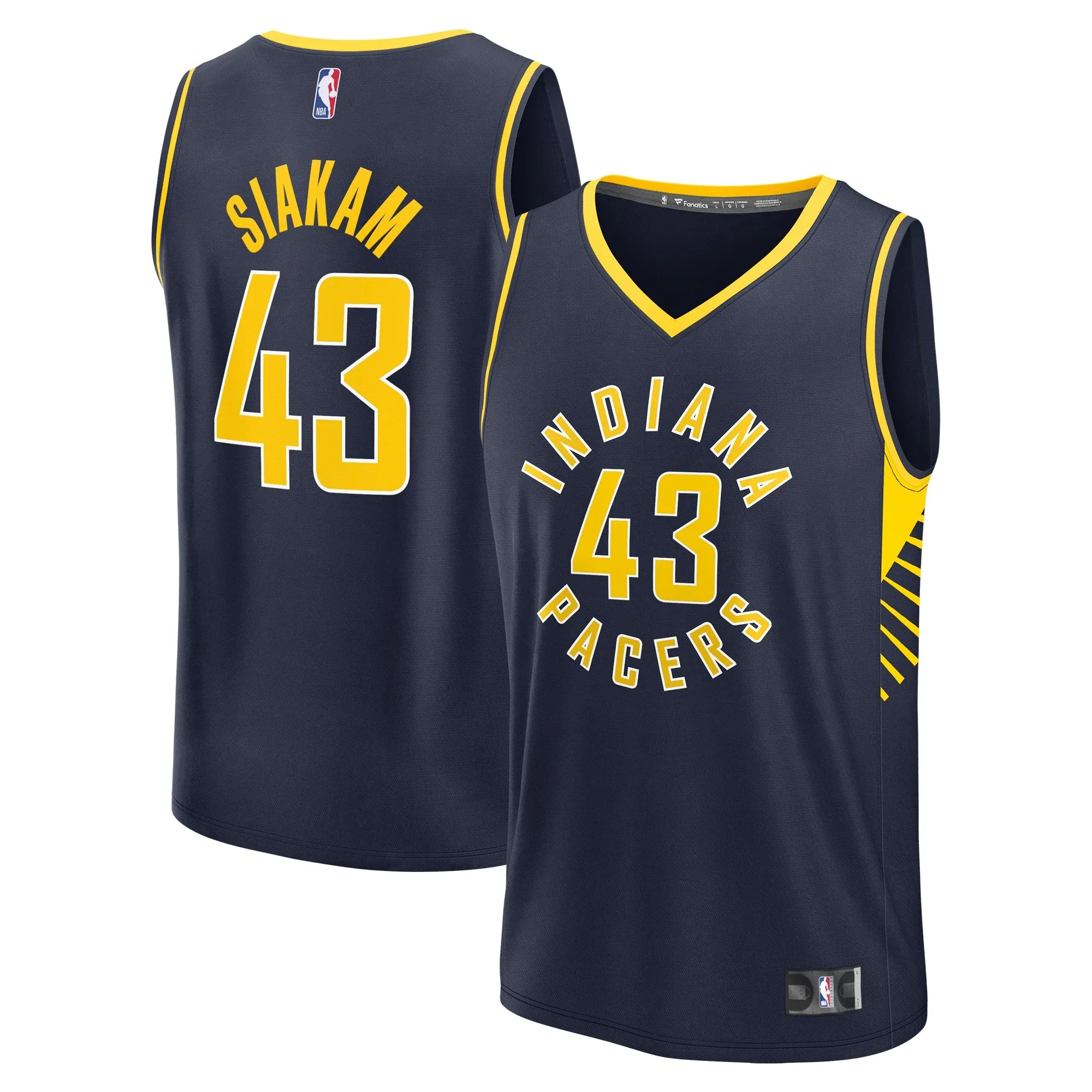 Pascal Siakam Indiana Pacers Fanatics Branded Fast Break Player Jersey - Icon Edition - Navy