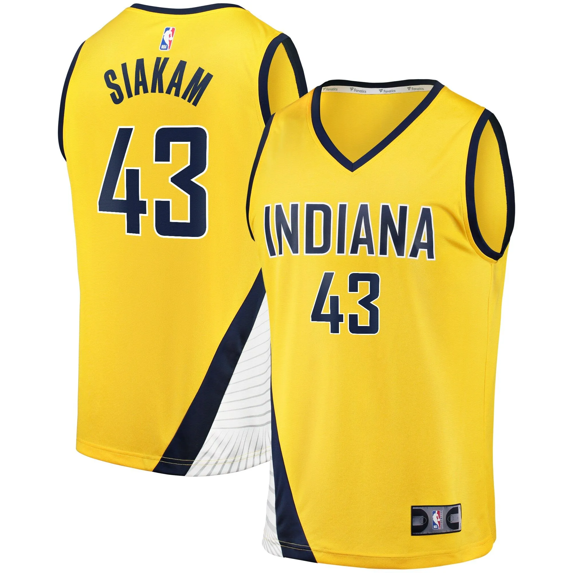 Pascal Siakam Indiana Pacers Fanatics Branded Youth Fast Break Player Jersey - Statement Edition - Gold