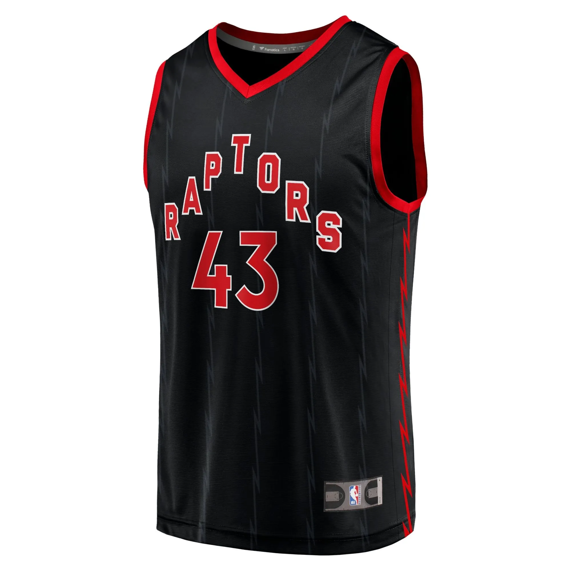 Pascal Siakam Toronto Raptors Fanatics Branded Fast Break Replica Jersey Black - Statement Edition