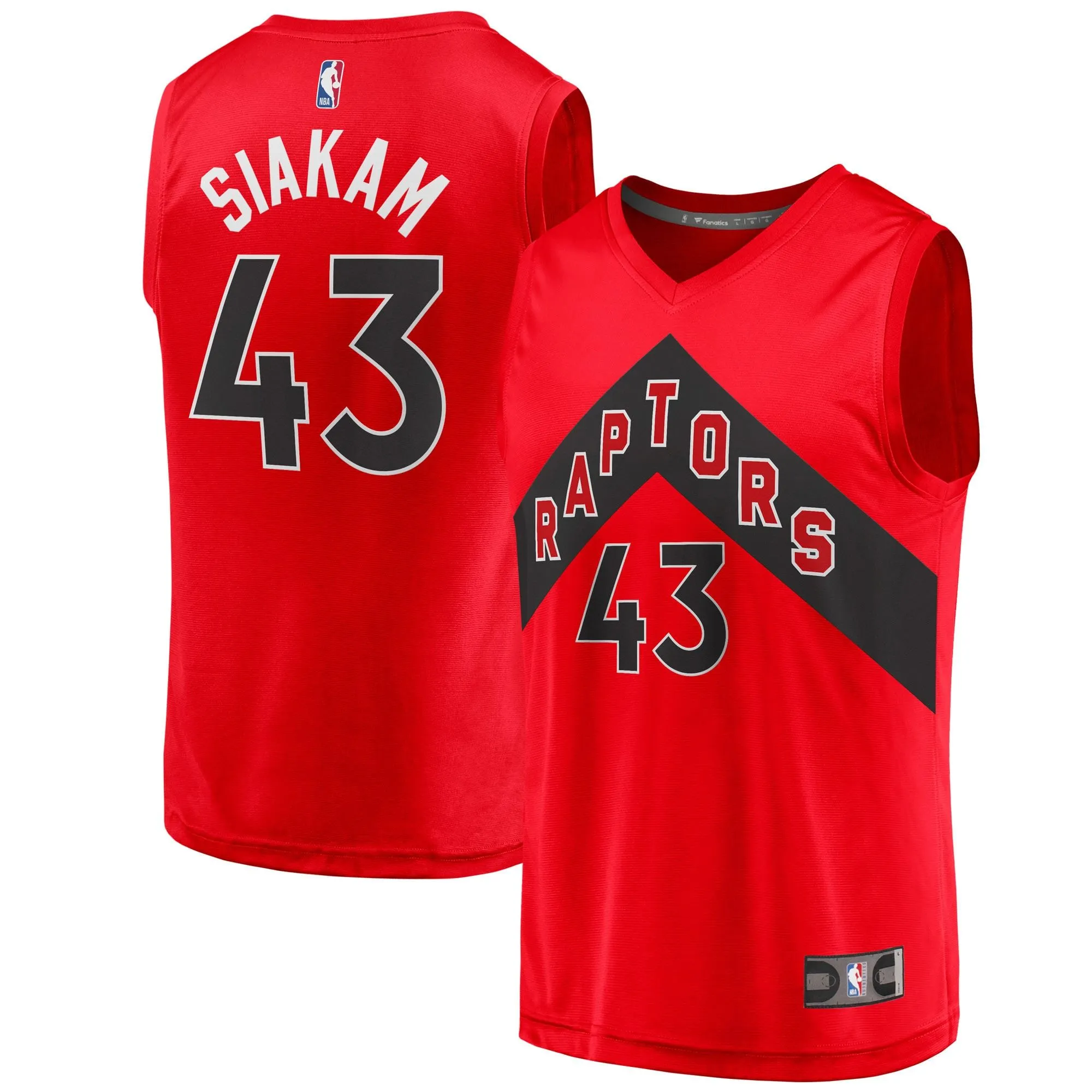 Pascal Siakam Toronto Raptors Fanatics Branded Youth Fast Break Player Jersey - Red - Icon Edition