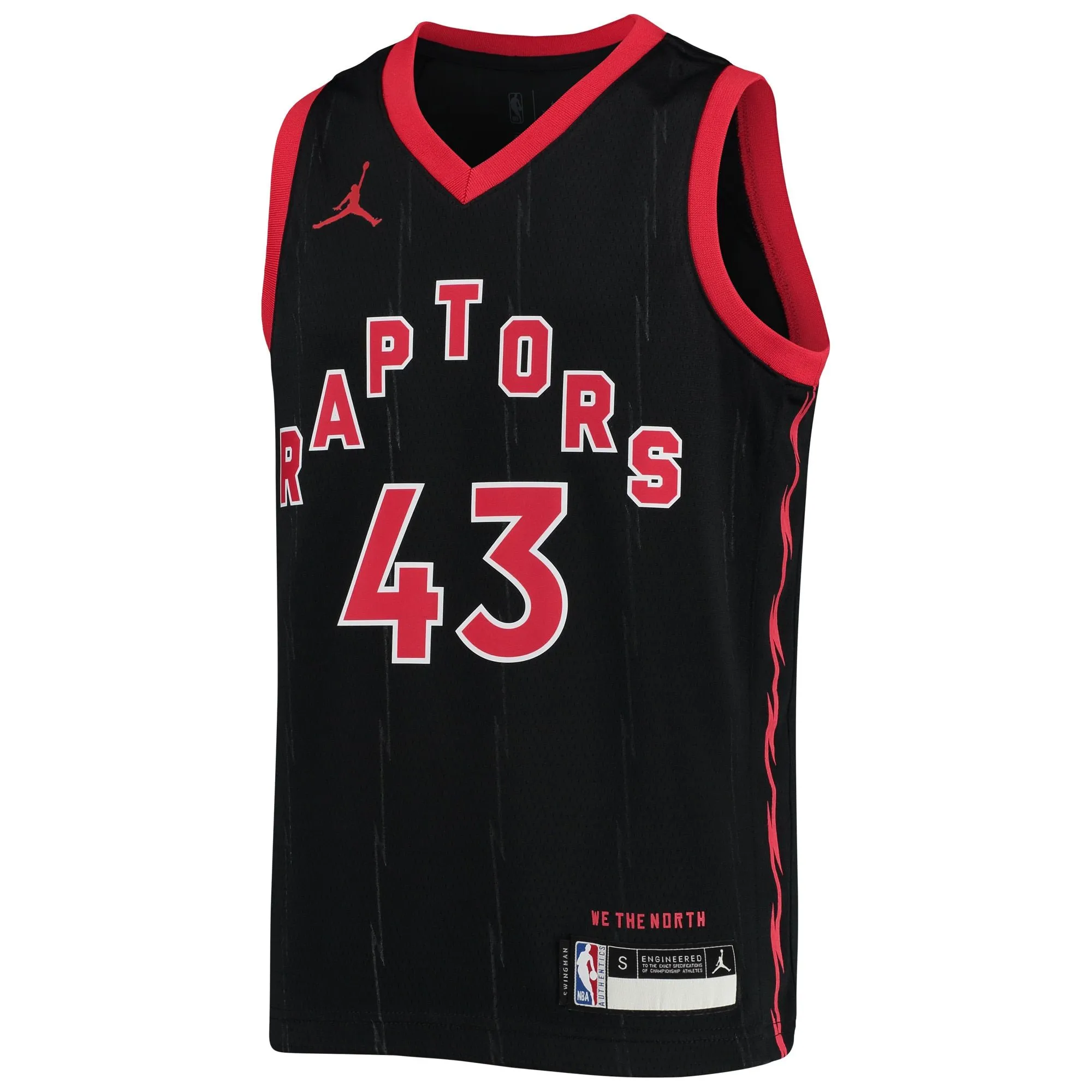 Pascal Siakam Toronto Raptors Jordan Brand Youth 2020/21 Swingman Jersey - Statement Edition - Black