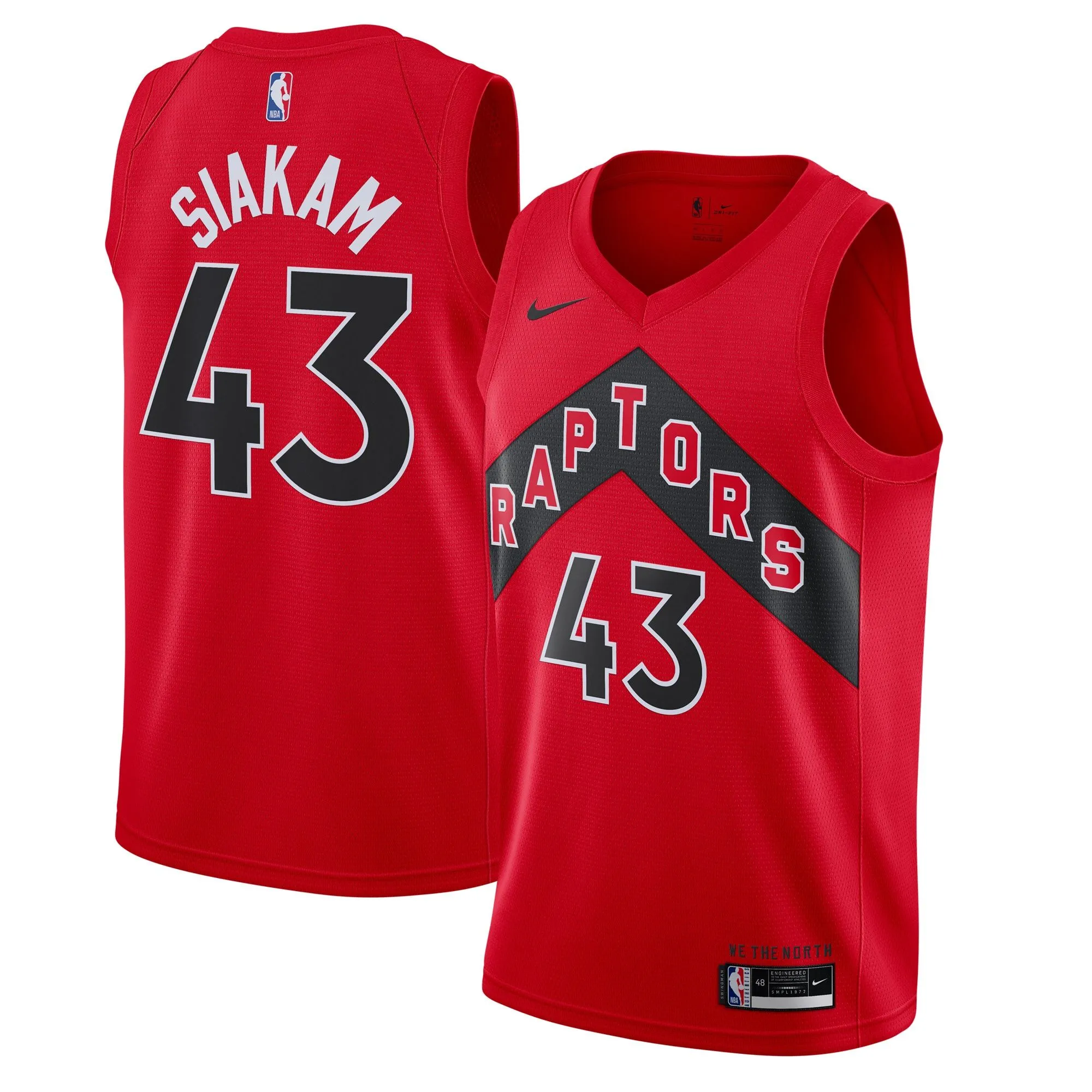 Pascal Siakam Toronto Raptors  2020/21 Icon Swingman Jersey - Red