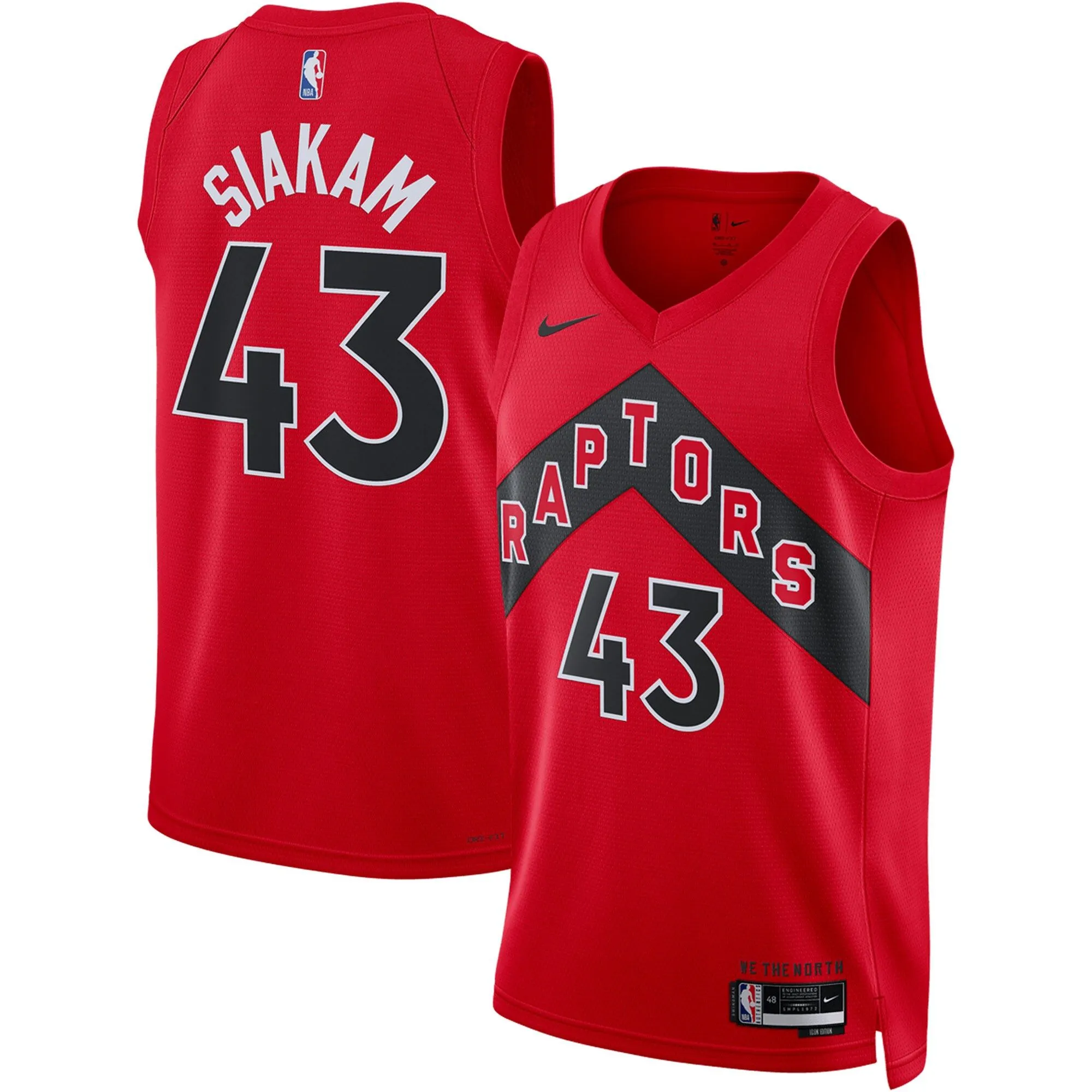 Pascal Siakam Toronto Raptors  Unisex Swingman Jersey - Icon Edition - Red