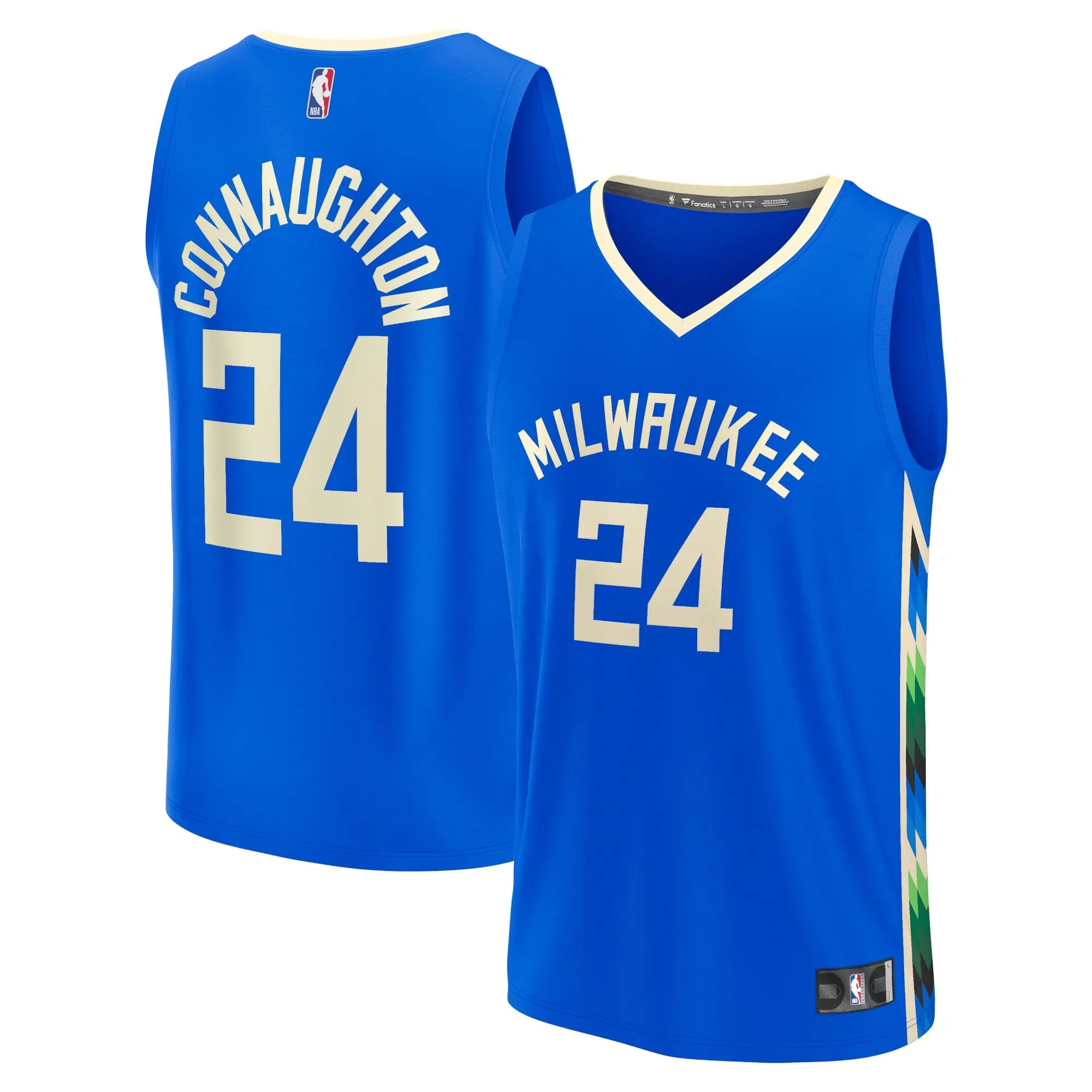 Pat Connaughton Milwaukee Bucks Fanatics Branded Fastbreak Jersey - City Edition - Royal