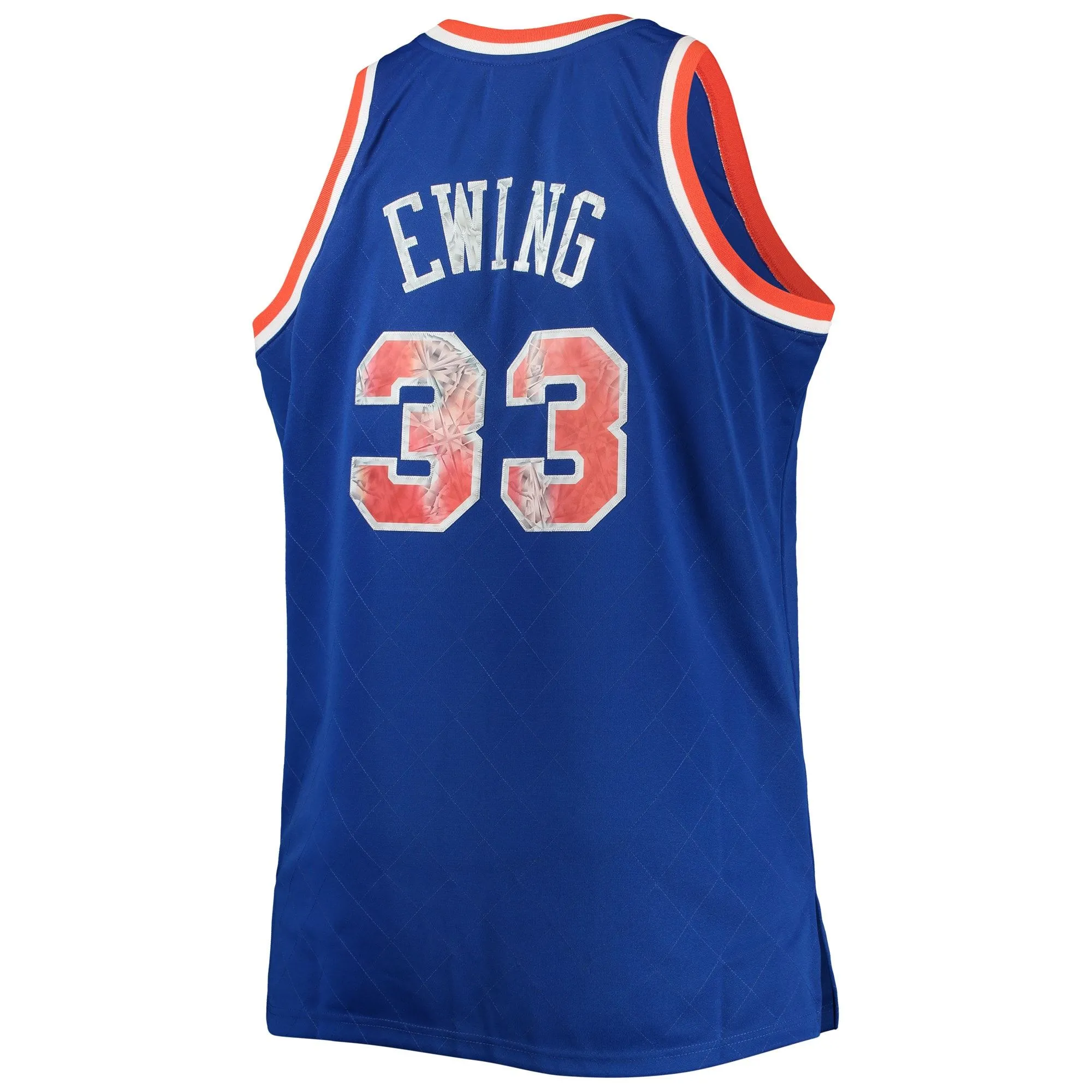 Patrick Ewing New York Knicks Mitchell & Ness Big & Tall 1991/92 NBA 75th Anniversary Diamond Swingman Jersey - Blue