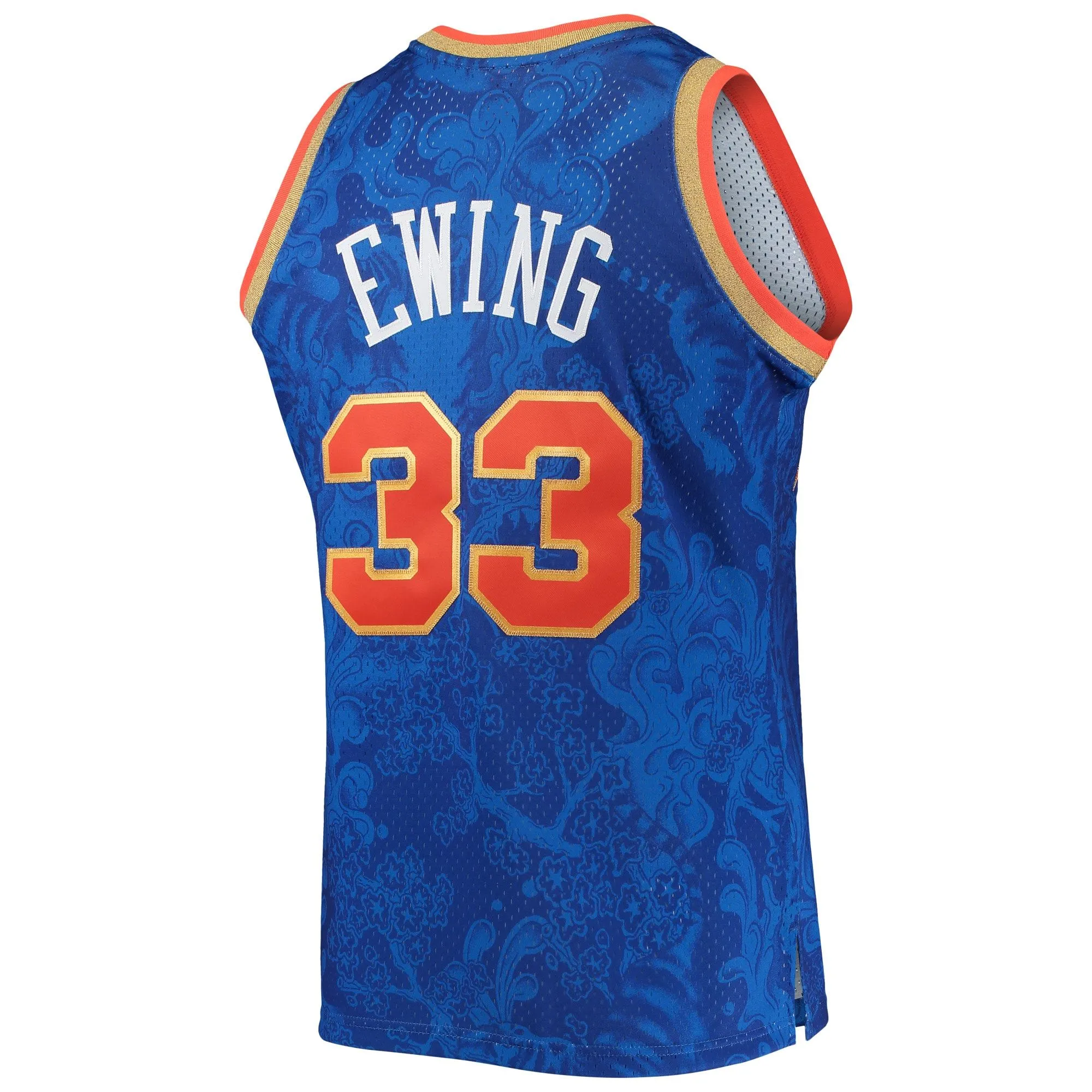 Patrick Ewing New York Knicks Mitchell & Ness Hardwood Classics 1991/92 Lunar New Year Swingman Jersey - Blue