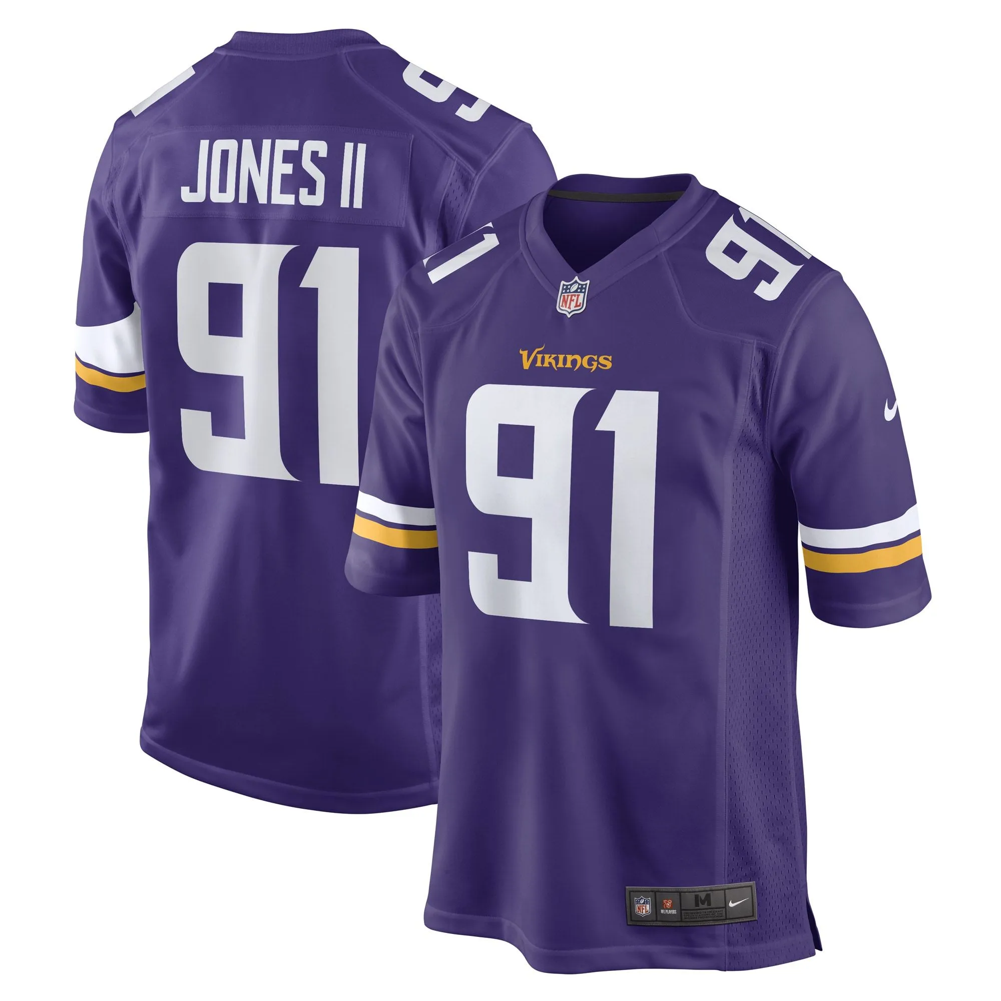 Patrick Jones II Minnesota Vikings  Team Game Player Jersey - Purple