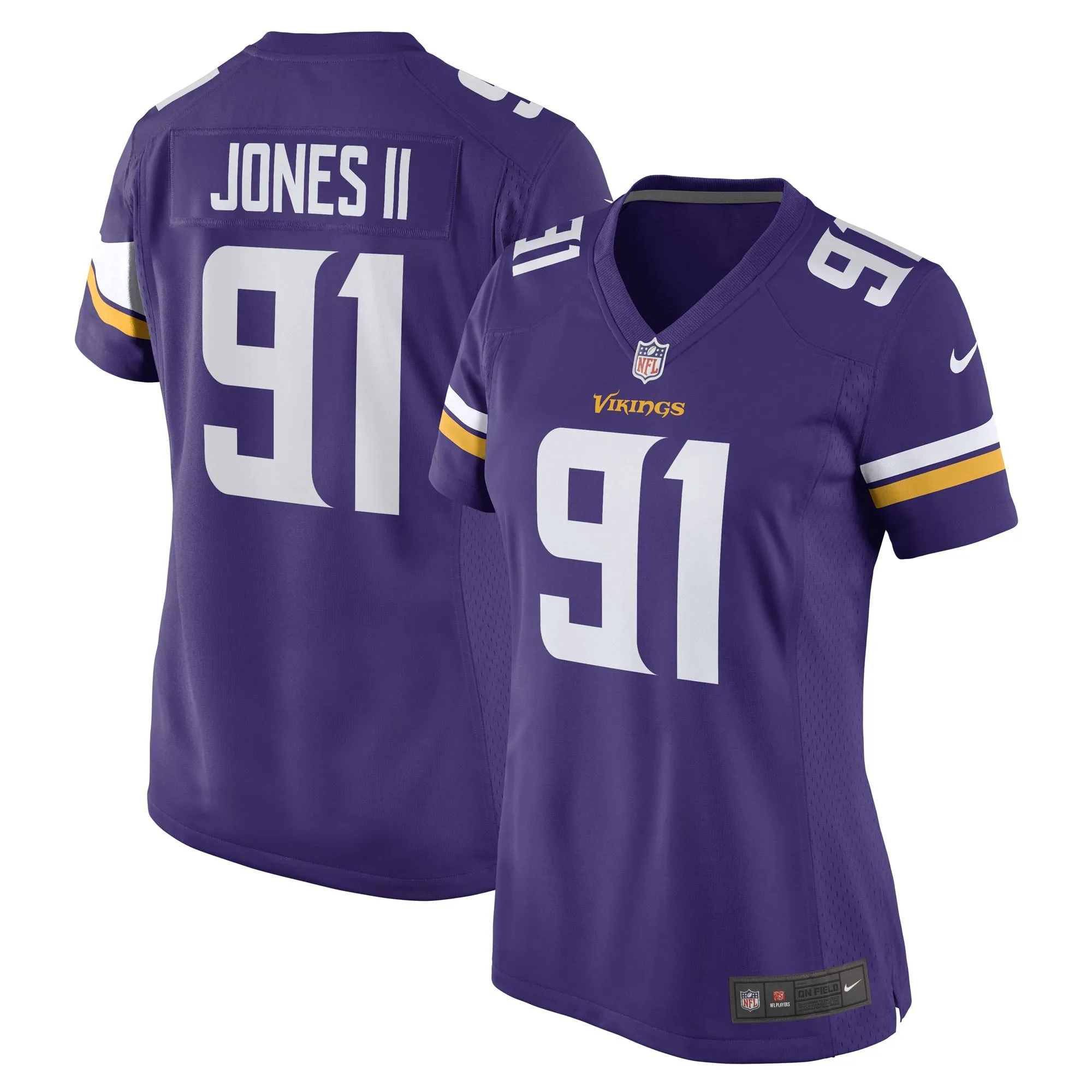 Patrick Jones II Minnesota Vikings  Women's Game Player Jersey - Purple