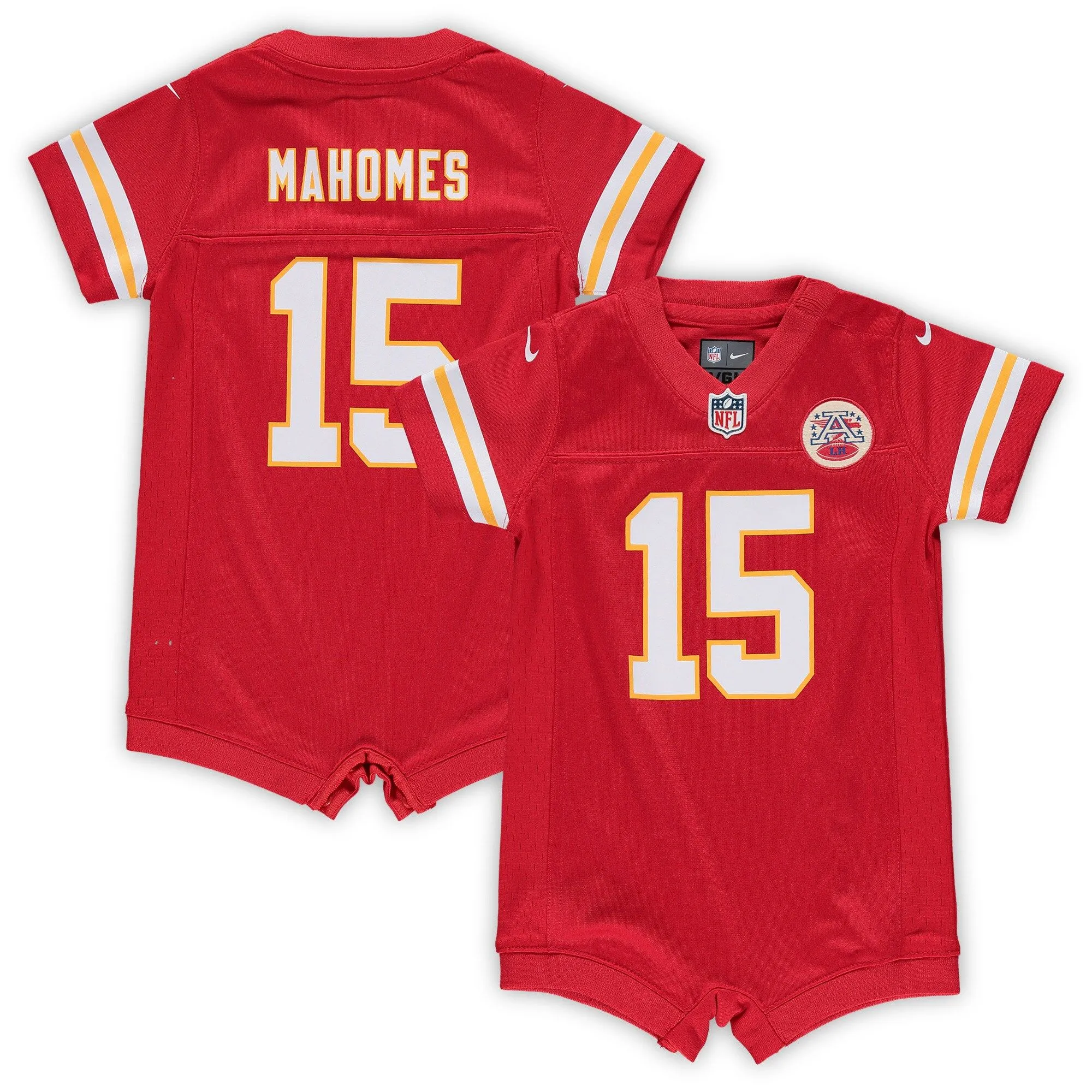 Patrick Mahomes Kansas City Chiefs  Infant Romper Jersey - Red