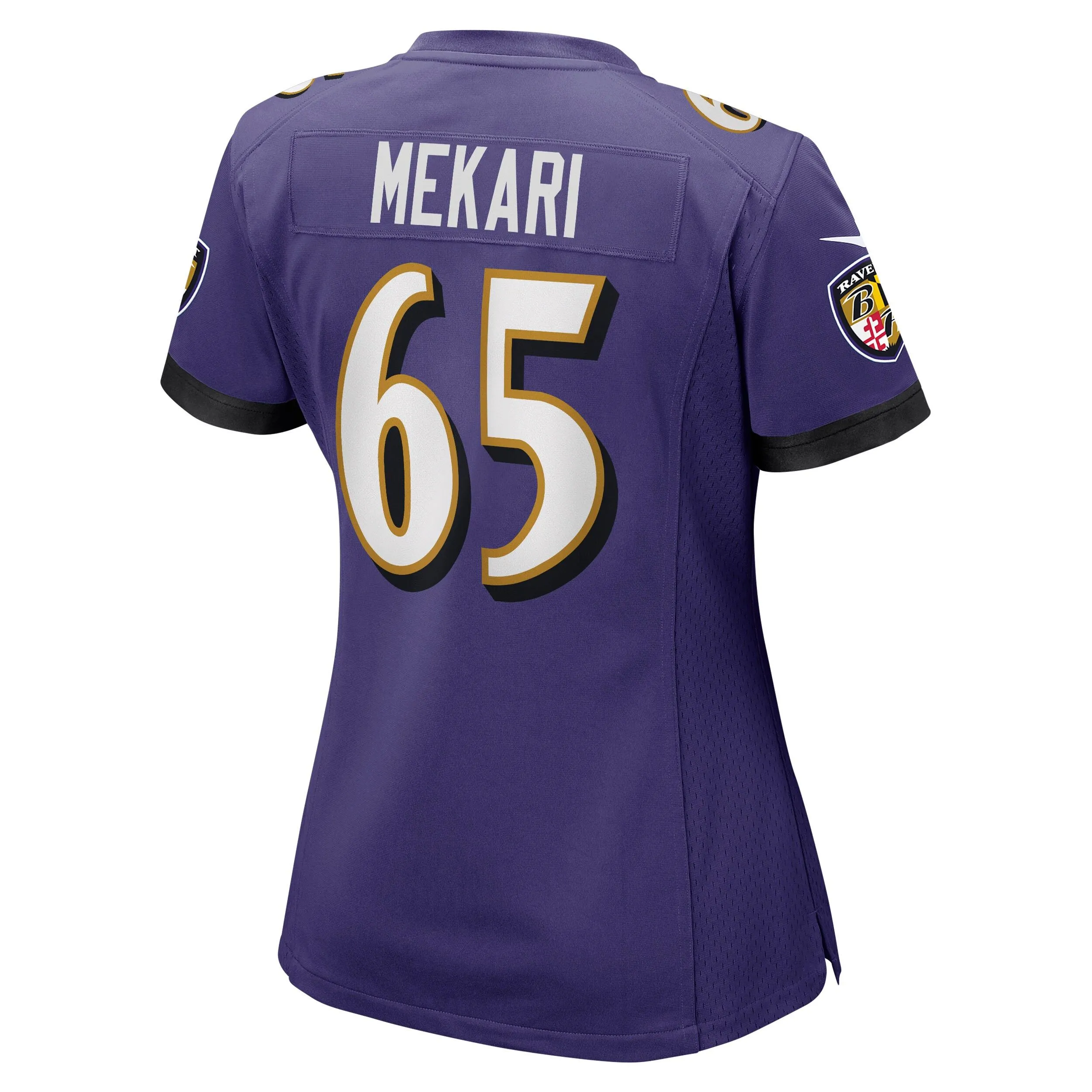 Patrick Mekari Baltimore Ravens  Women's Game Jersey - Purple