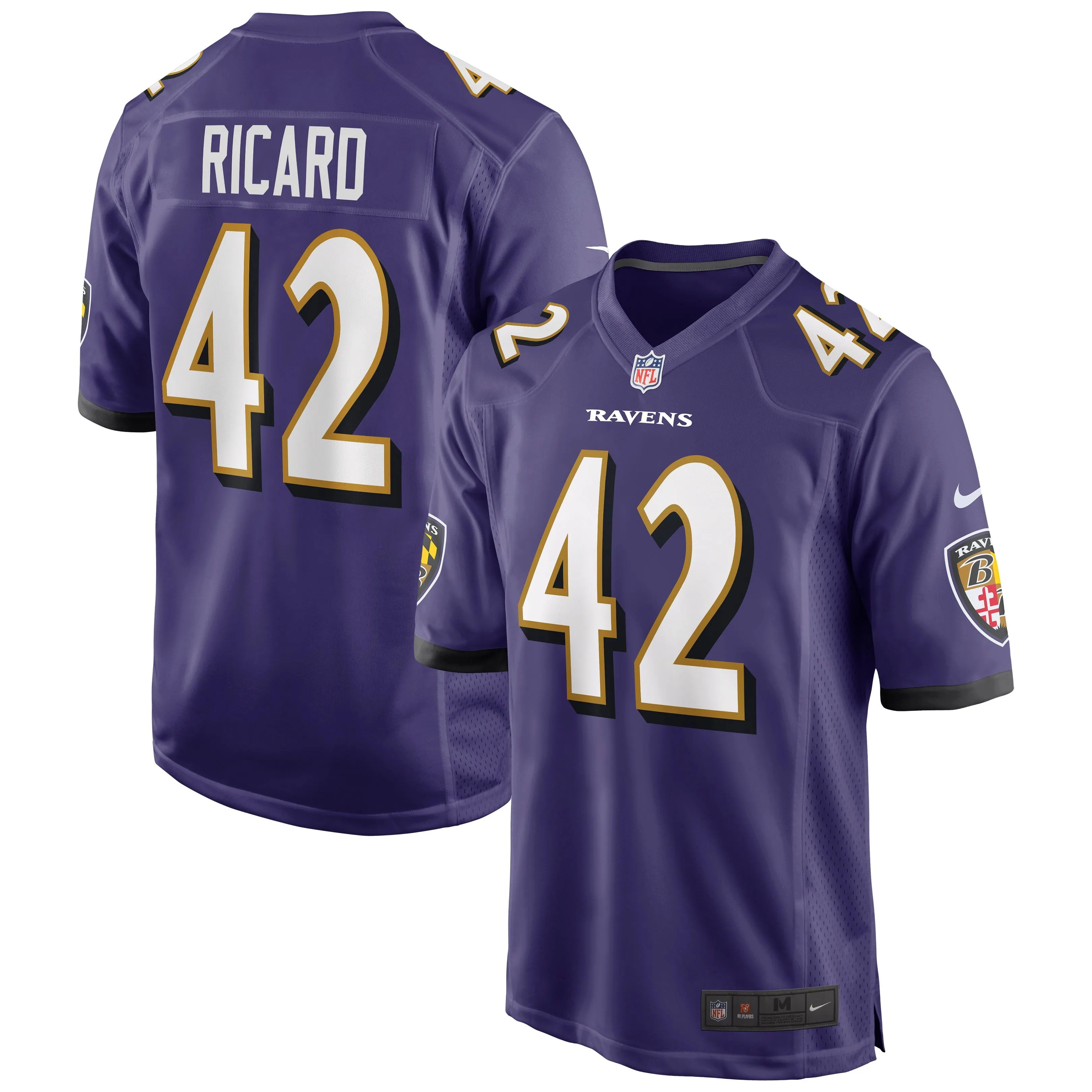 Patrick Ricard Baltimore Ravens  Game Jersey - Purple