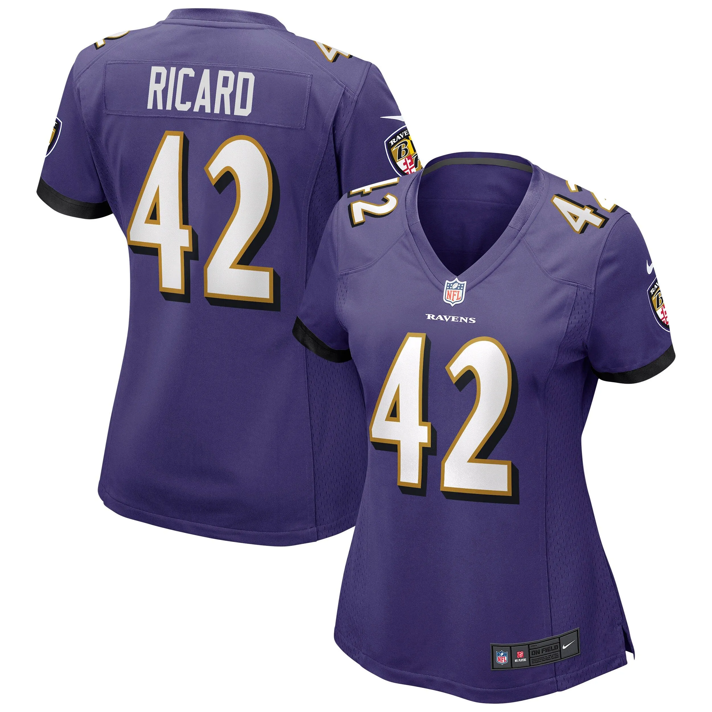 Patrick Ricard Baltimore Ravens  Women's Game Jersey - Purple