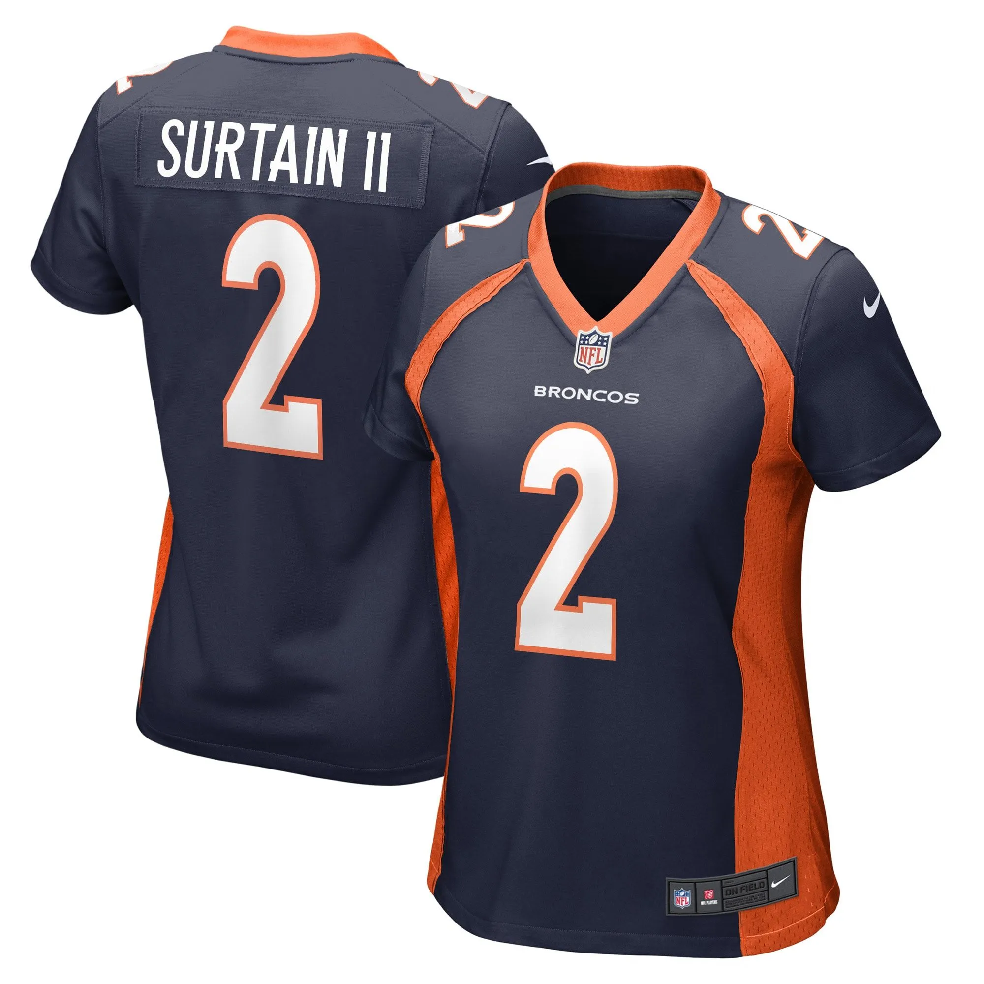 Patrick Surtain II Denver Broncos  Women's Home Game Player Jersey - Navy