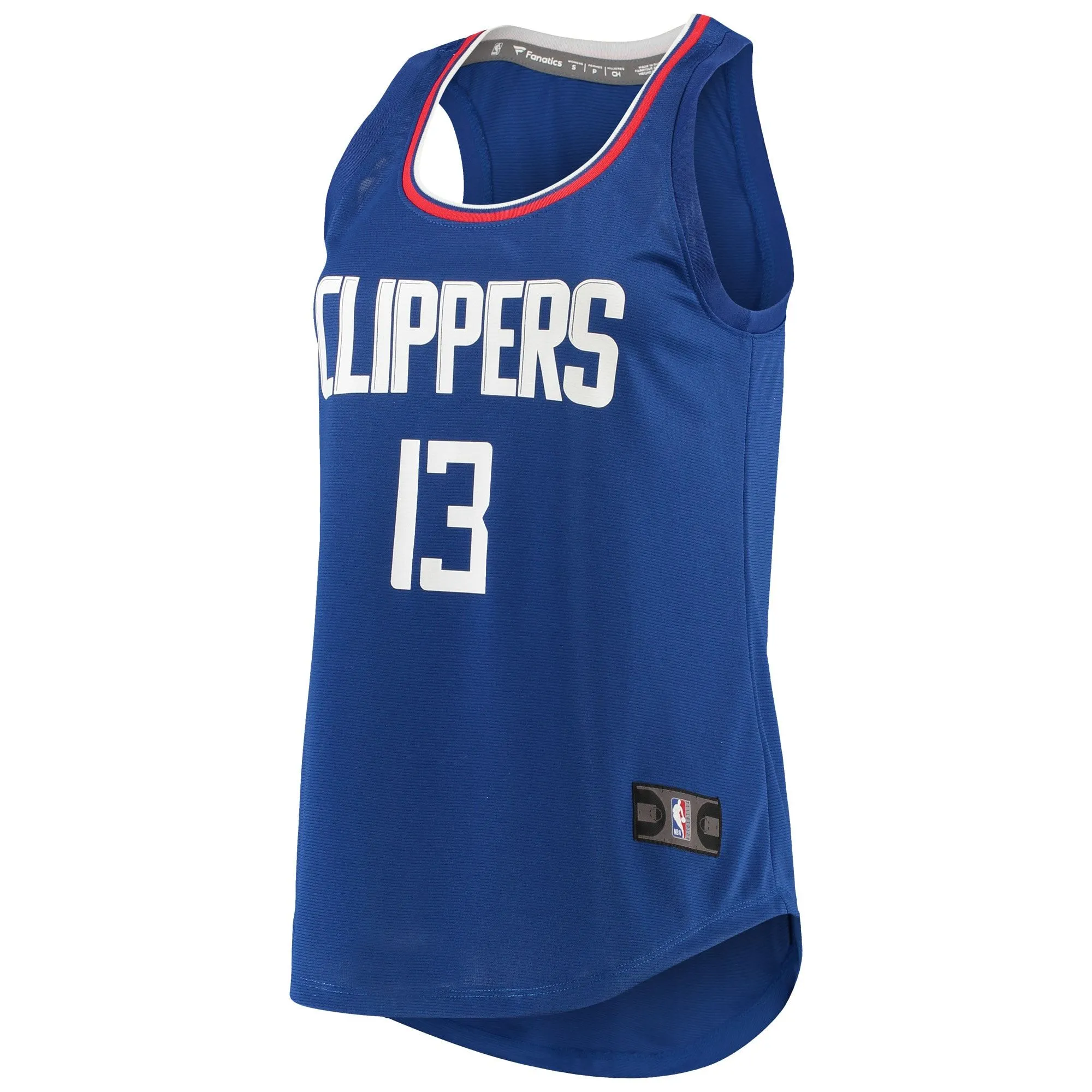 Paul George LA Clippers Fanatics Branded Women's Fast Break Player Movement Jersey Tank Top - Royal