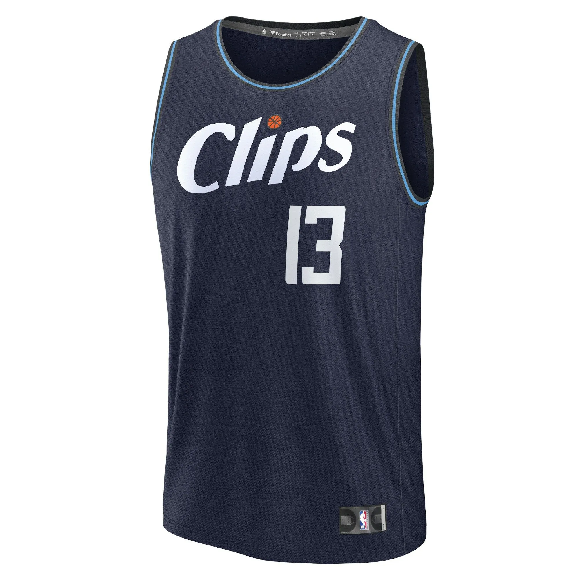 Paul George LA Clippers Fanatics Branded Youth Fast Break Jersey - Navy - City Edition